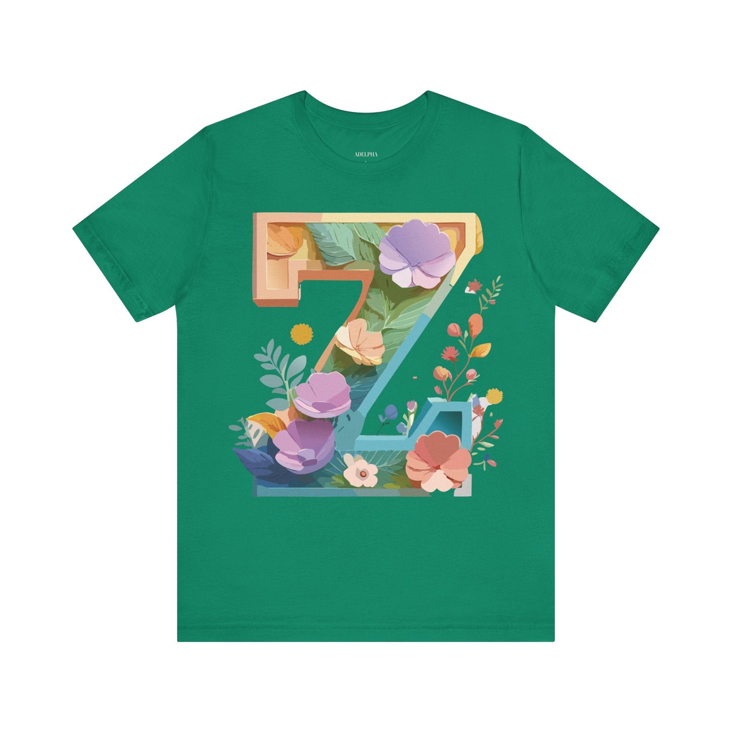 Letter Z Unisex Graphic Tee Vintage Inspired Artwork Jersey Short Sleeve