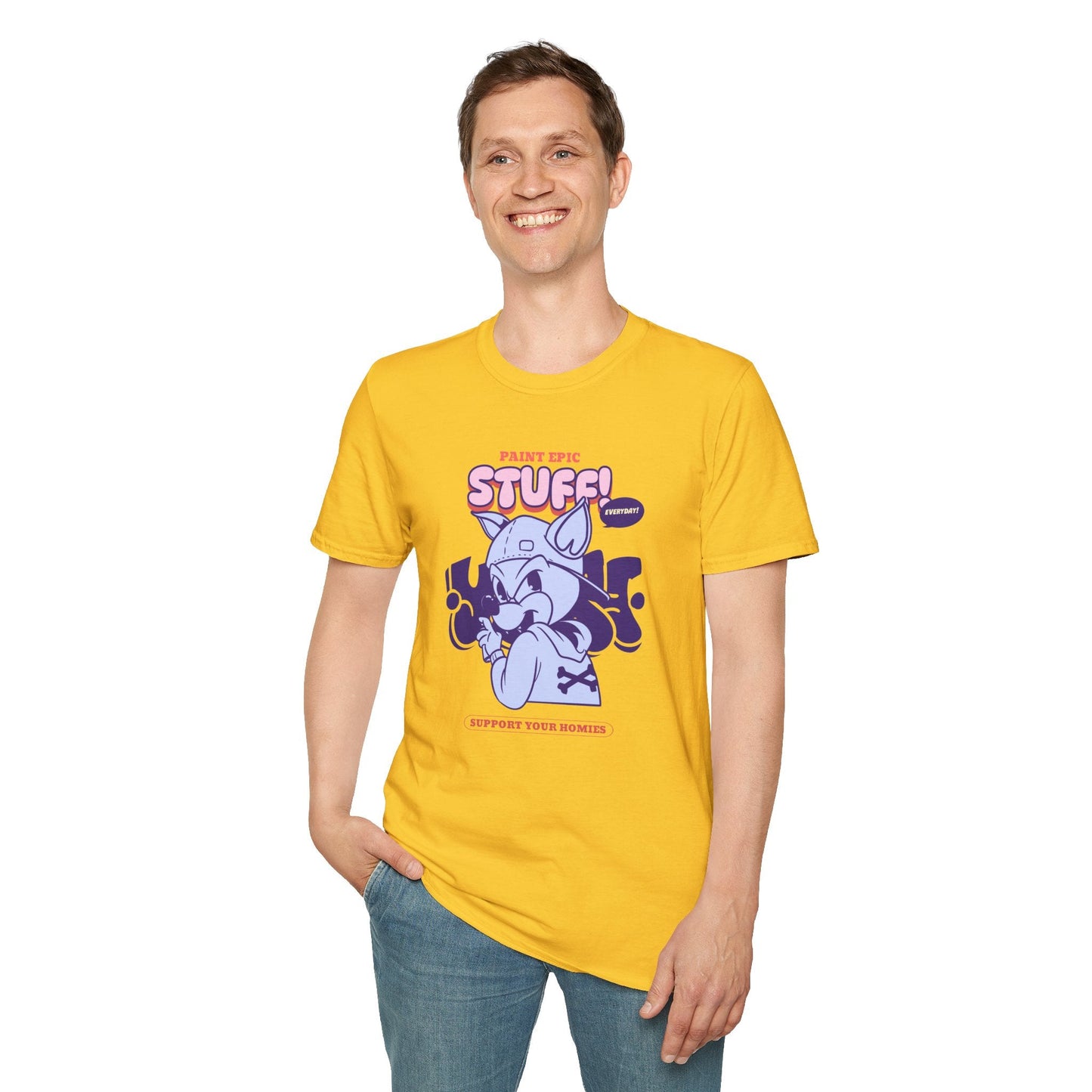 Funny Animals Shirts Unisex Graphic Tee Soft Cotton Gildan Softstyle 64000 Comfortable Everyday Wear