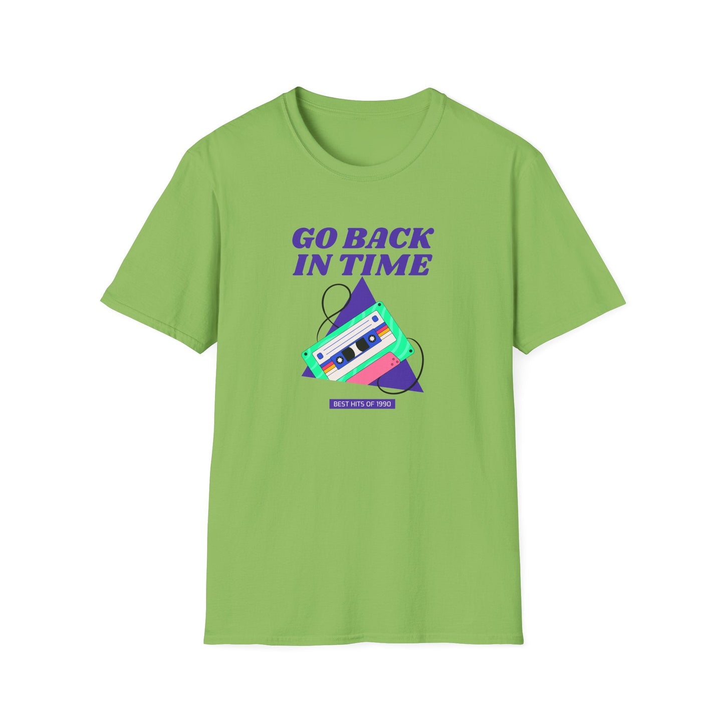 Retro Go Back In Time Cassette T-Shirt Unisex Cotton
