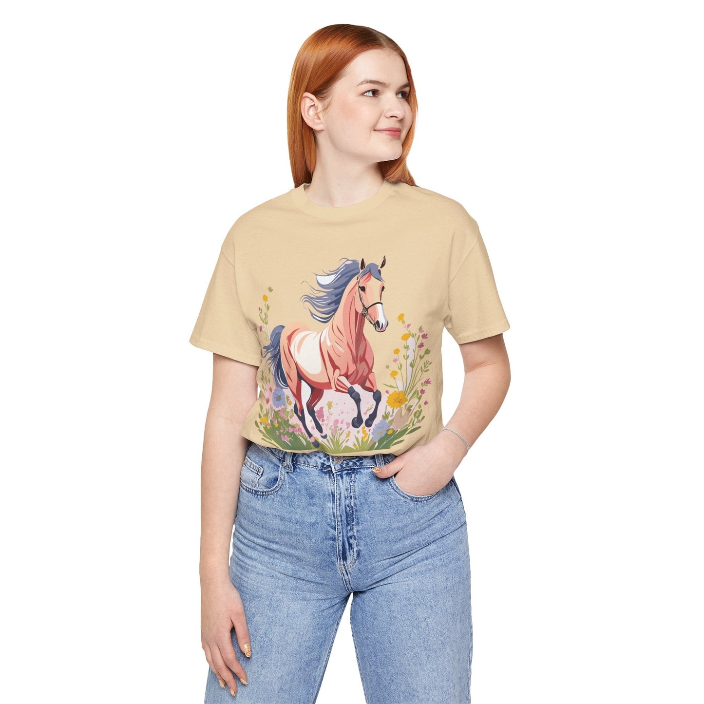 Horse Graphic Unisex 100 Cotton Vintage Animal Art T-Shirt 9