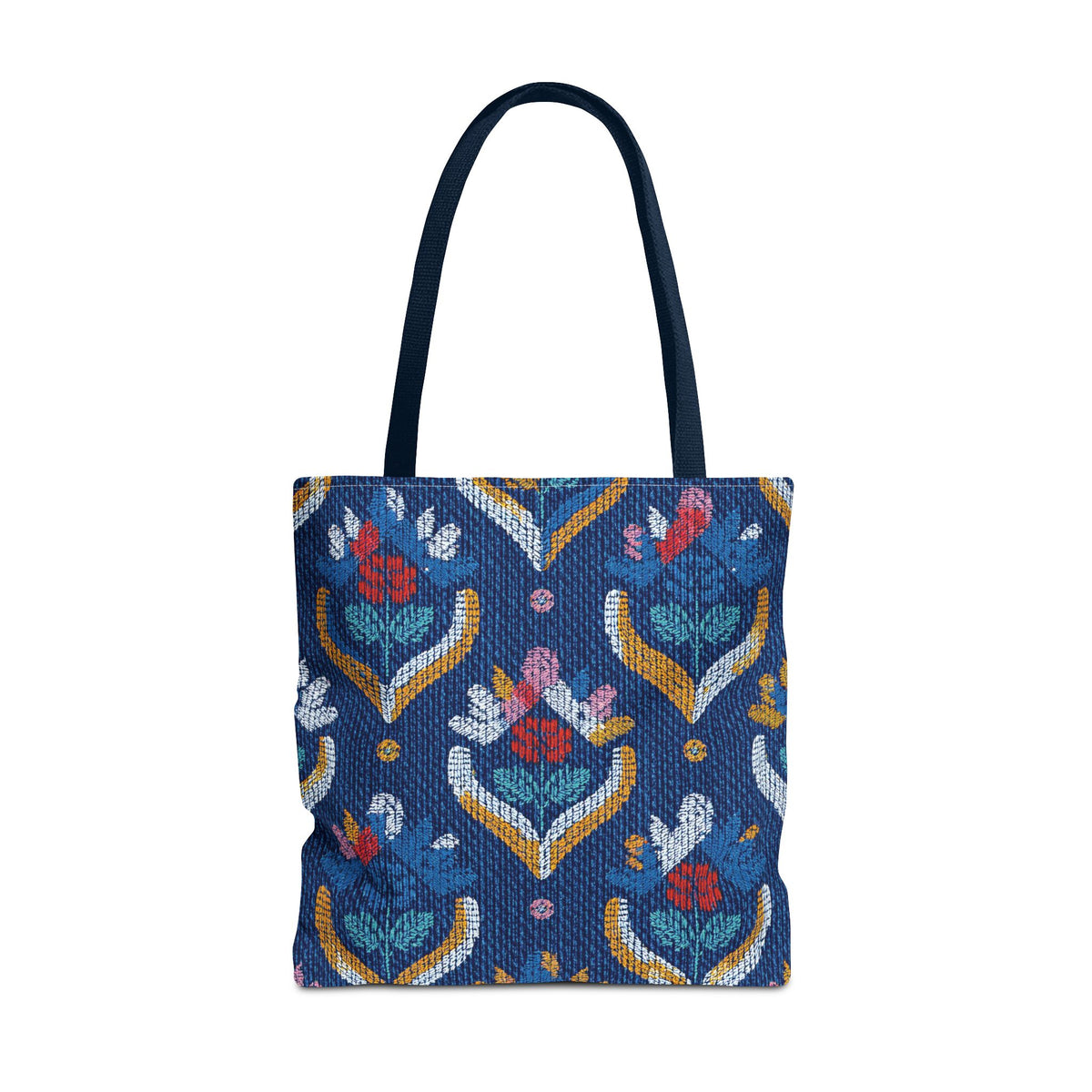 Denim Fabric Imitation Print Unisex Canvas Bag Poly Spun 3 Sizes Tote Bag 150