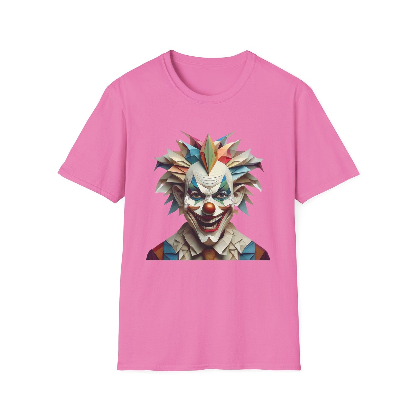 Clown Shirt Unisex Funny Circus Tee Gildan Softstyle 64000 Short Sleeve Cotton Tee