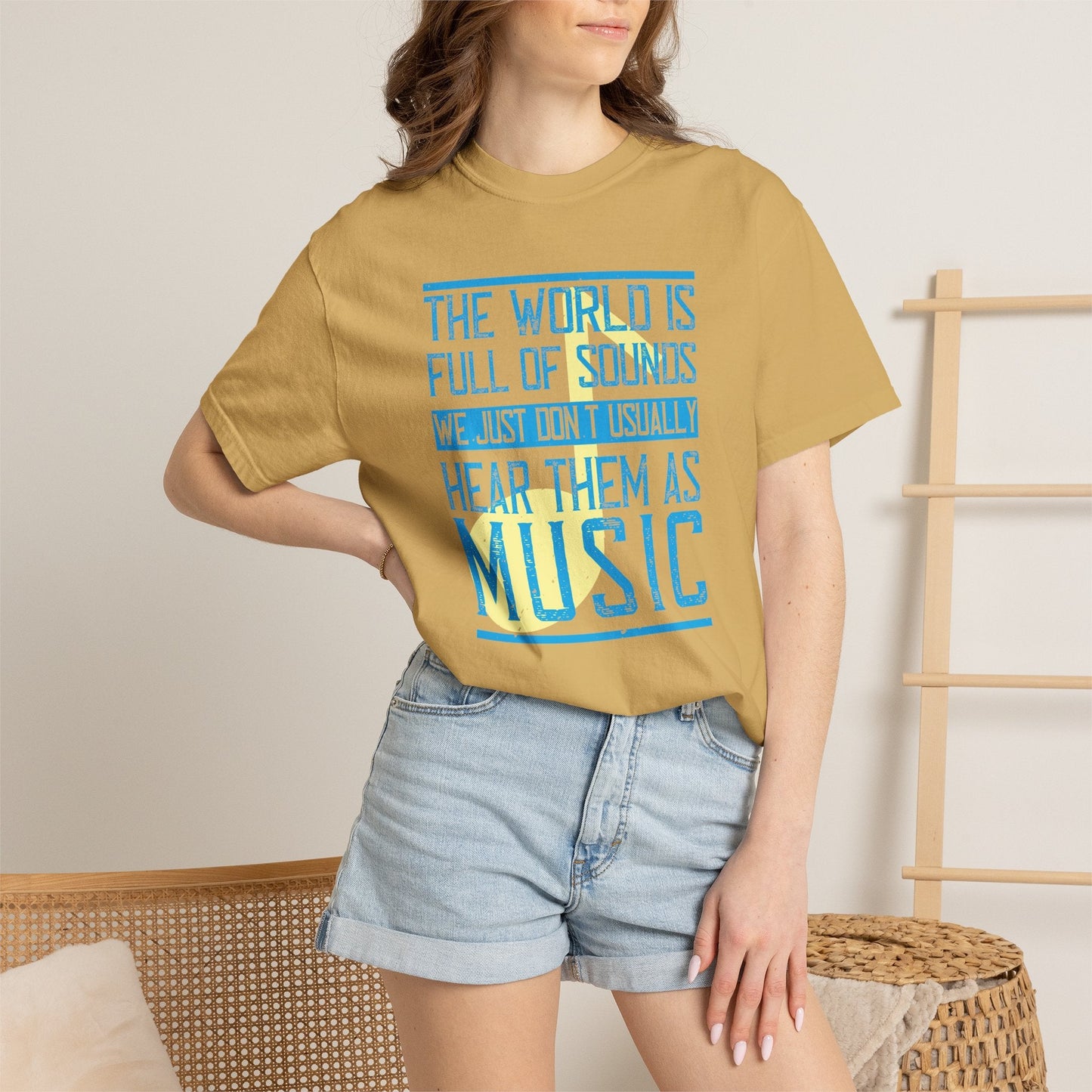 Music Graphic Design Unisex Cotton T-shirt m45
