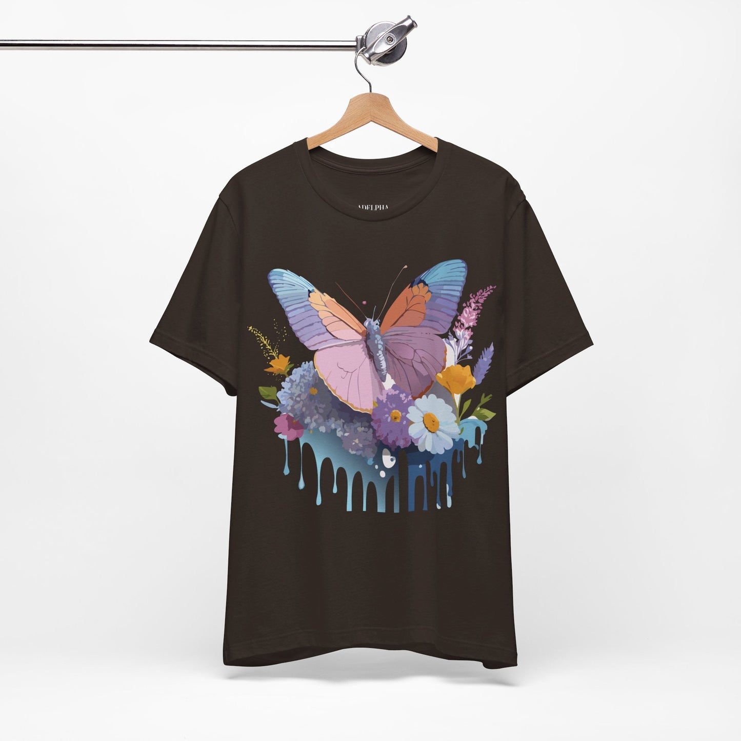 Butterfly Graphic Tee Unisex Short Sleeve Vintage Inspired Art Adelpha