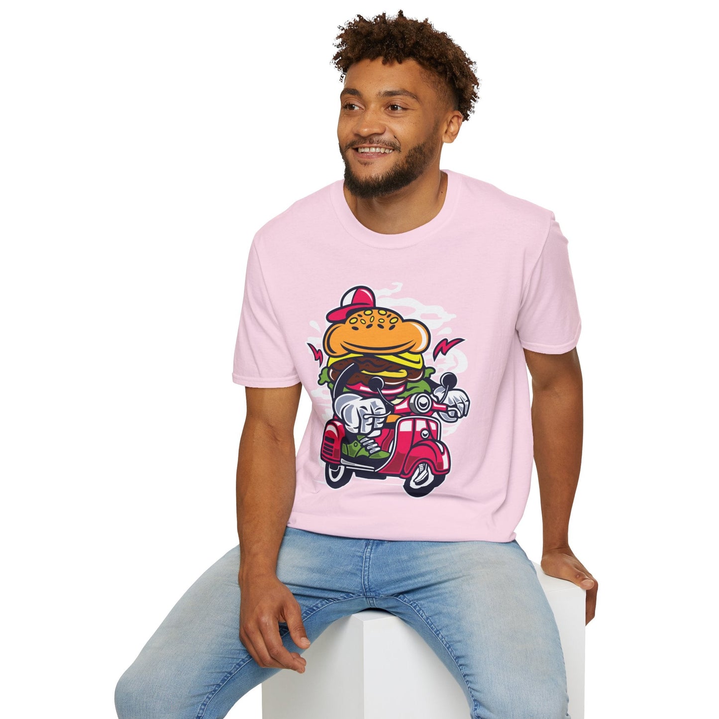 Cartoon T Shirt Animation Tee Funny Unisex Softstyle Gildan 64000 100 Percent Ring Spun Cotton