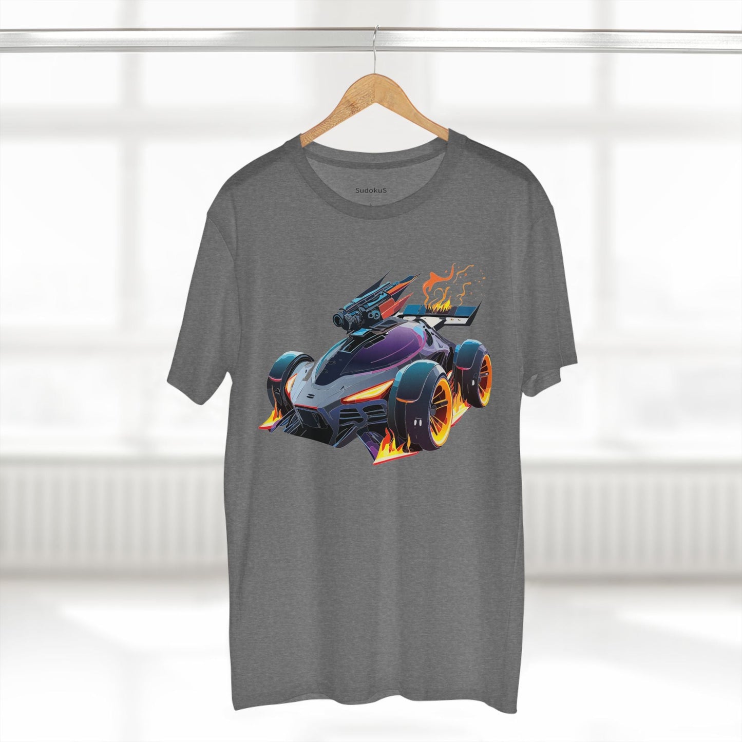 Car Graphic Unisex 100 Cotton Staple Tee 3