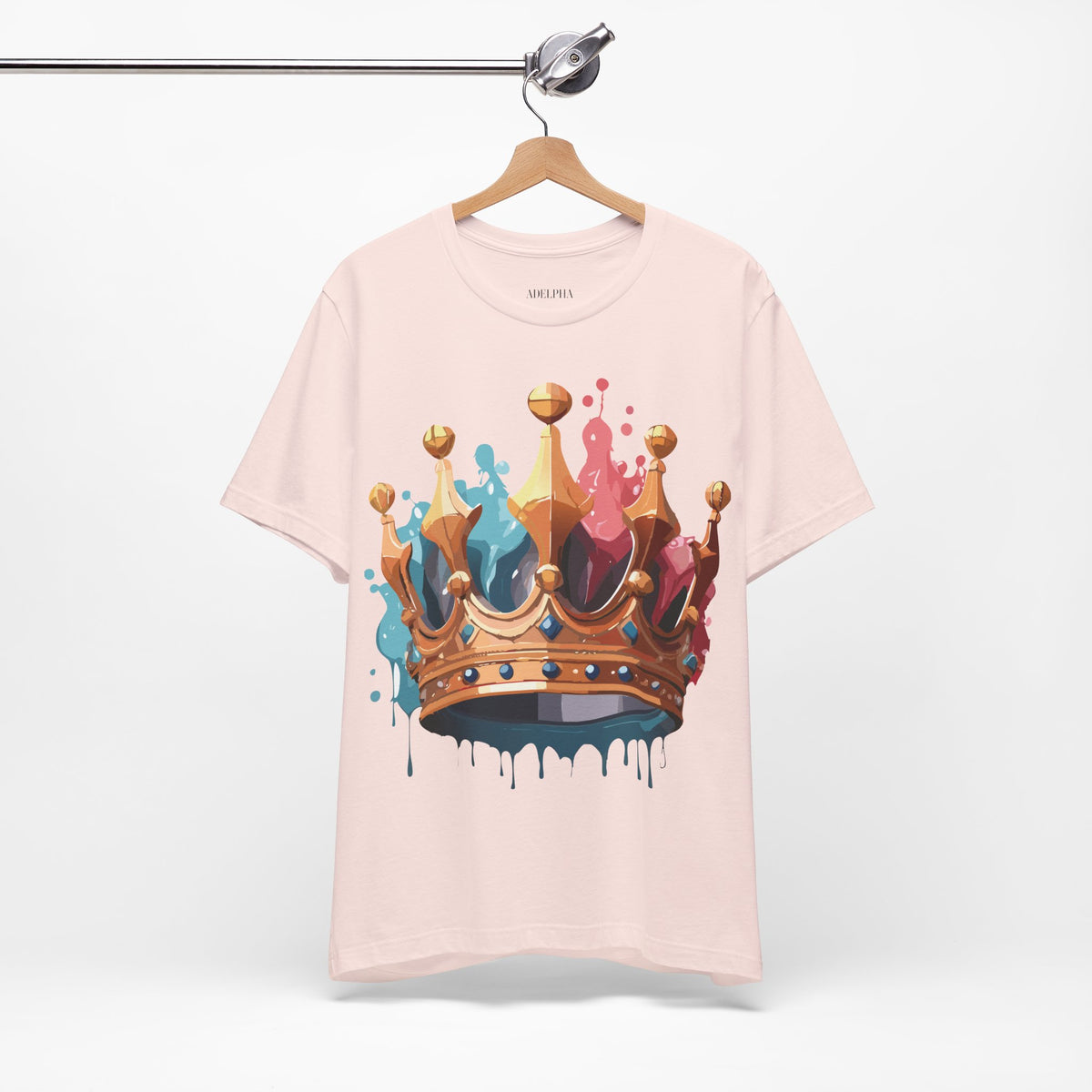 Crown Graphic Unisex Cotton Bella+Canvas Tee with Art Design m18