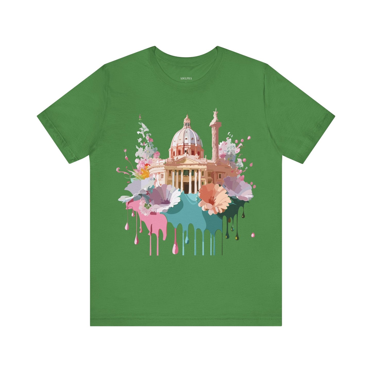 Tourist Shirt Rome Graphic Tee Unisex Jersey Short Sleeve Art Design By Adelpha Artwork