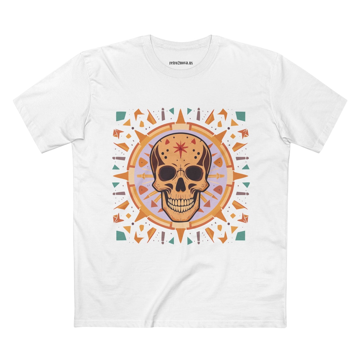 Skull Skeleton Shirt Unisex Premium Cotton Tee With Original Art Design Retro2Nova