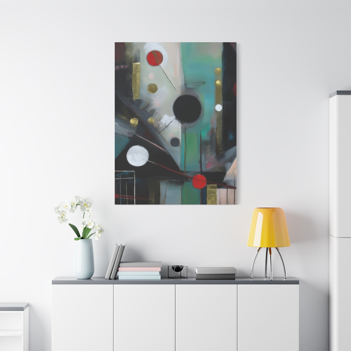 Abstract Oil Painting Print Canvas 20x24,20x30,24x30 24x32,24x36,30x40 32x48,36x48,40x60 Pine-Wood Inner Frame ABS-158