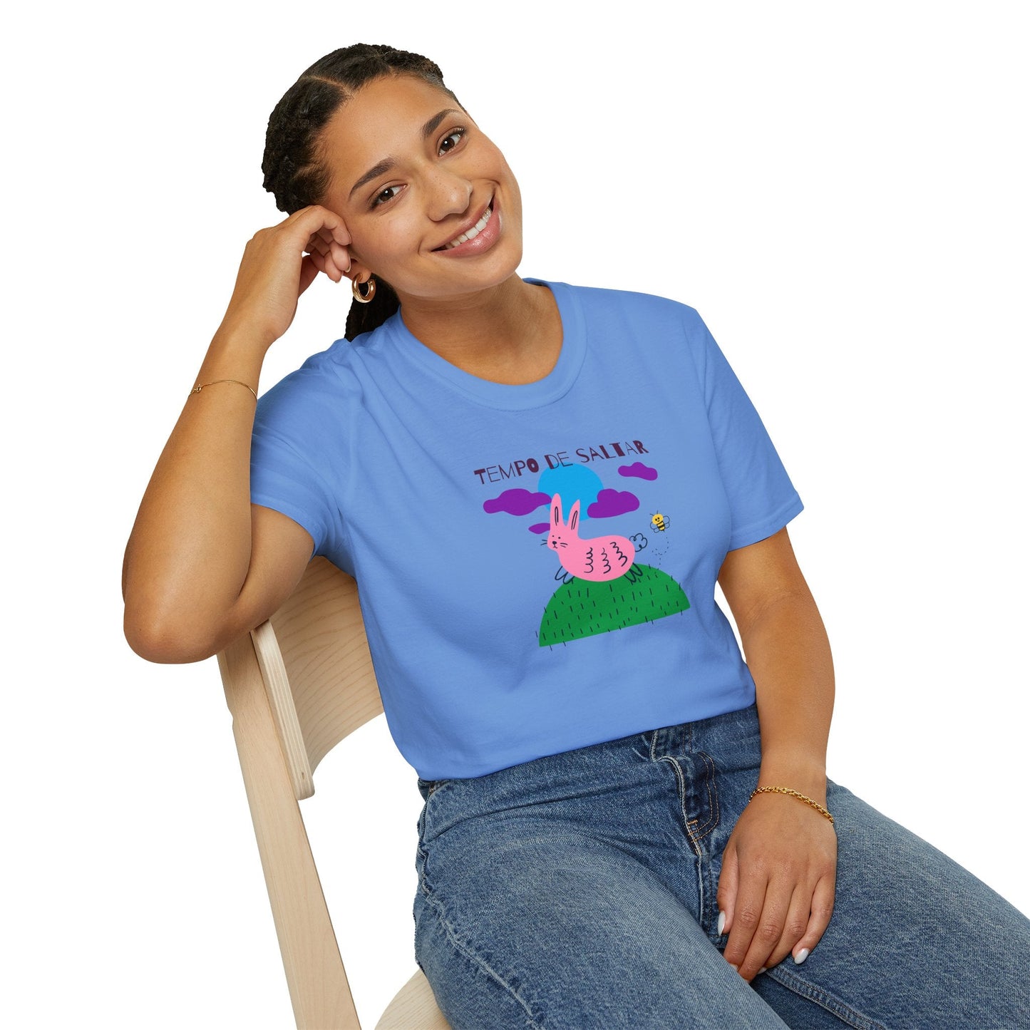 Funny Easter T Shirt Unisex Softstyle 64000 Art Design With Easter Prints 100 Percent Ring Spun Cotton