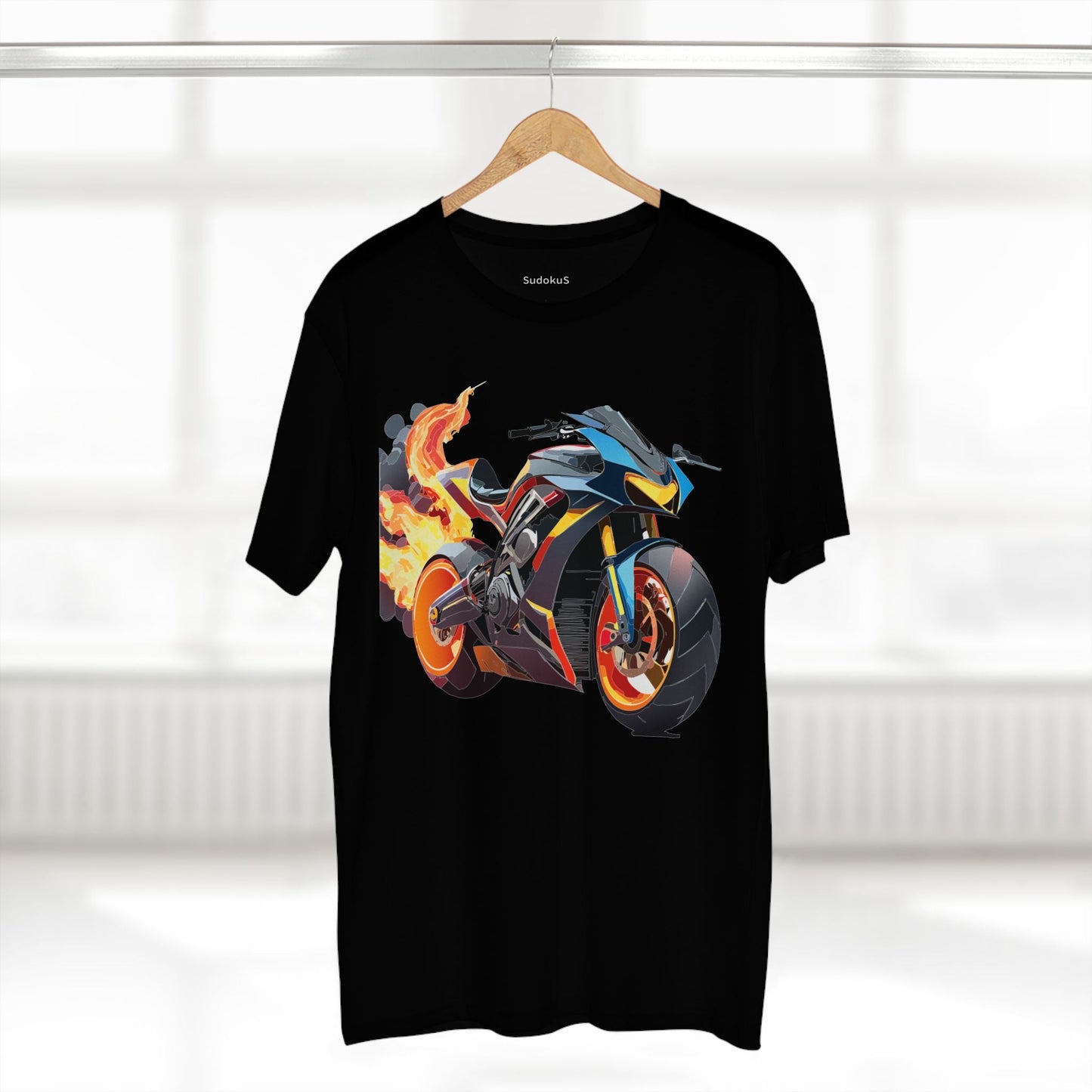 Moto Bike Graphic Unisex 100 Cotton Staple Tee 20