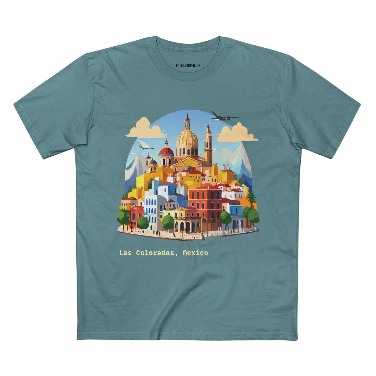 Travel Shirt Mexico Original Art Tee Unisex Premium Cotton Staple Tee With Retro2Nova Design