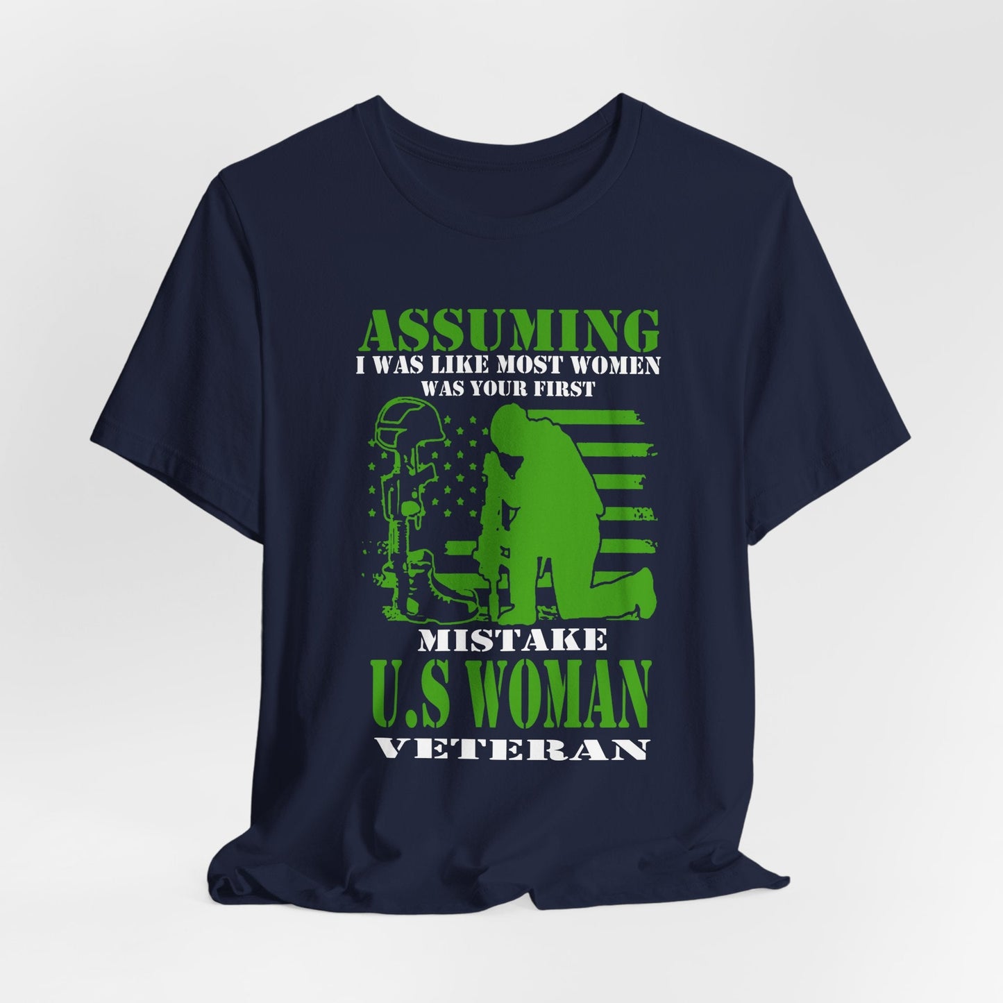 Army Veteran Patriotic Graphic Design Unisex Cotton T-Shirt v45
