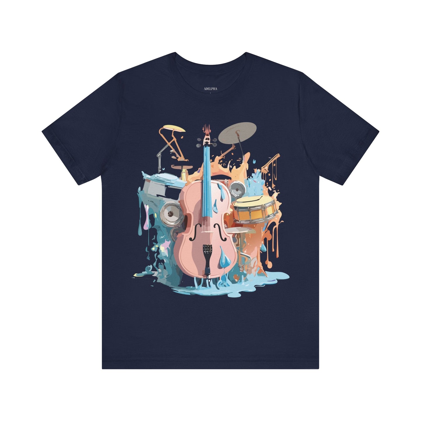 Adelpha Graphic Music T Shirt Unisex Jersey Short Sleeve Tee Art Design Premium Vintage Inspired
