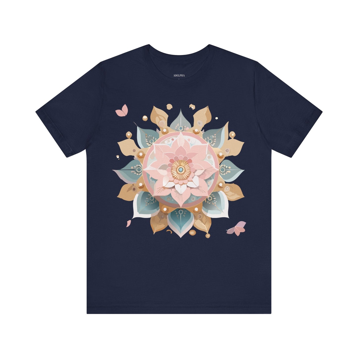 Adelpha Mandala Graphic Tee Unisex Vintage Inspired Art Design Shirt Premium Comfort