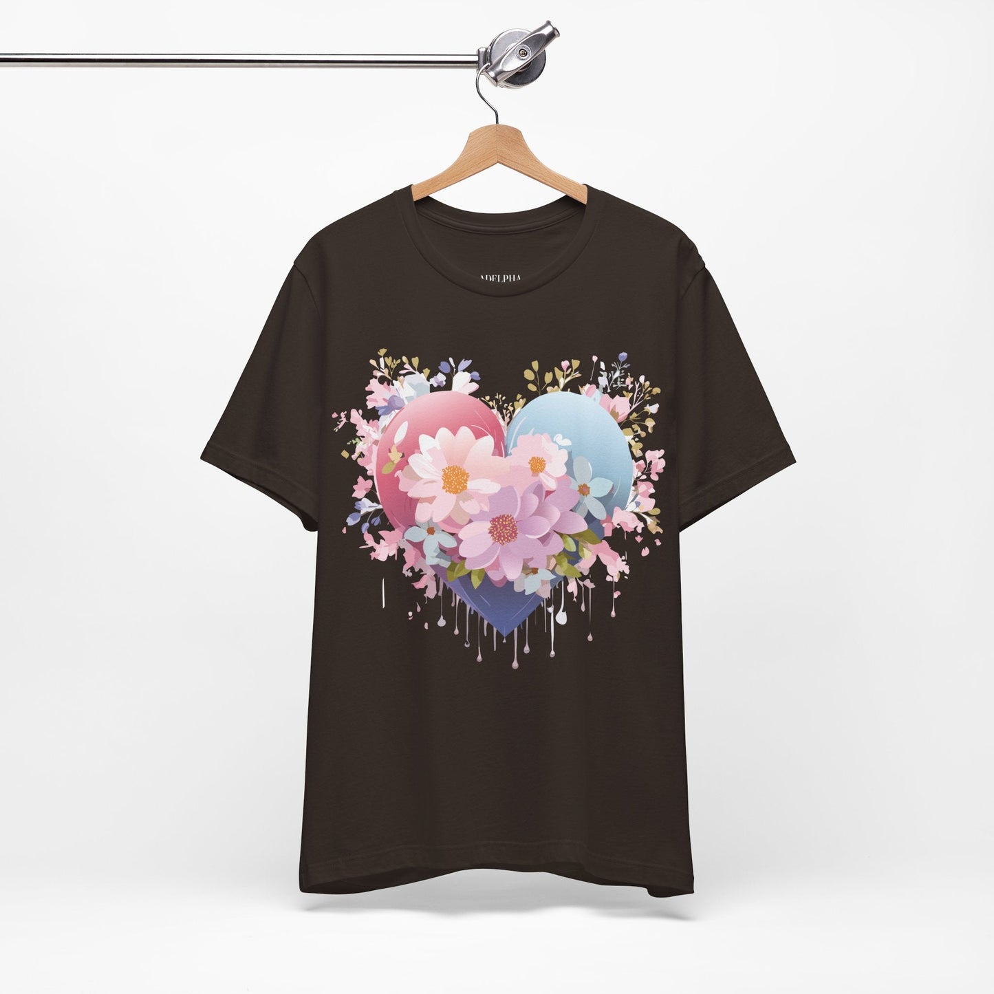 Valentine Graphic Tee Unisex Short Sleeve Vintage Inspired Artwork From Adelpha Premium Design