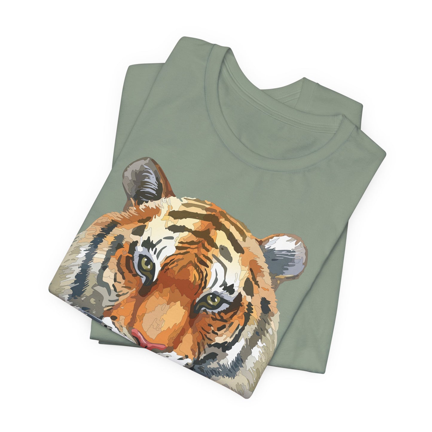 Unisex Tiger Tee, Animal Shirt, Tee Shirt with Tiger, Safari T-Shirt, Animal Tees, Big Cat Shirt, Safari T-Shirt 4