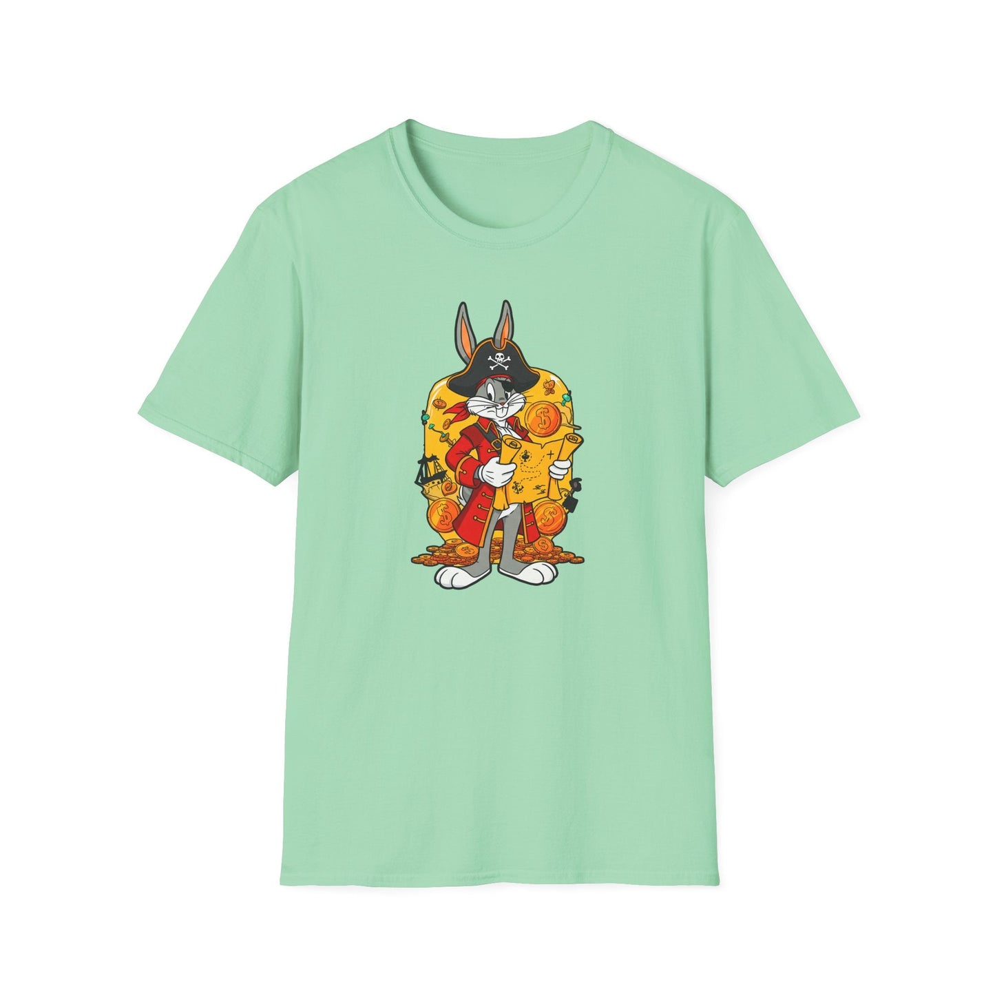 Bugs Bunny Shirt Unisex T Shirt Cartoon Design Animation Tee Gildan Softstyle 64000