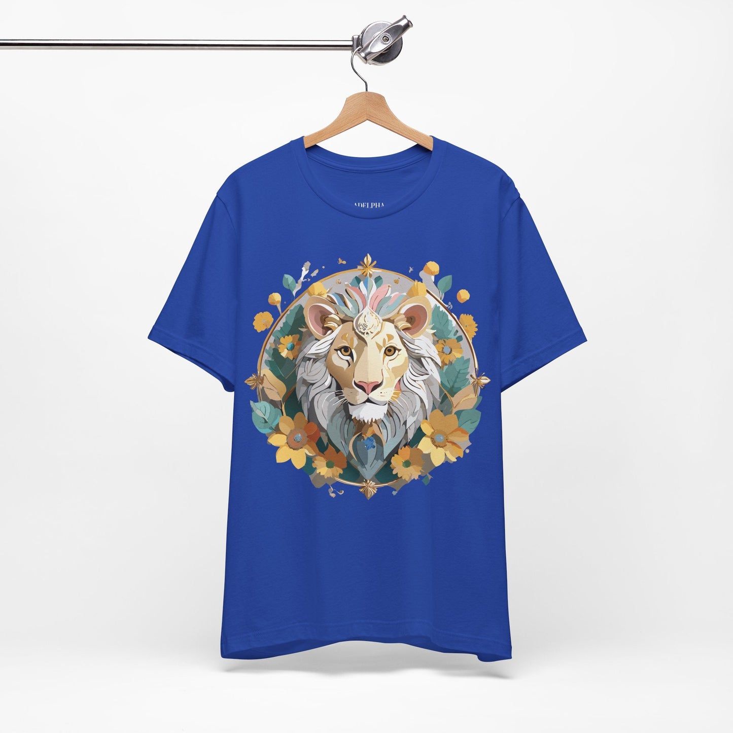 Medallion Graphic Unisex 100 Cotton Vintage Animal Medal Artwork Tee 58