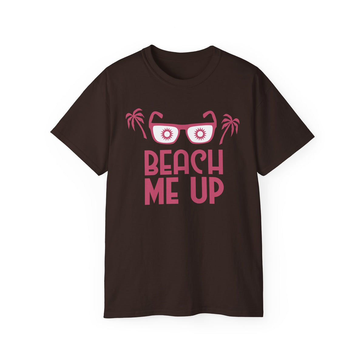 Beach Me Up Tee | Sunglasses Palm Trees Retro Pink Summer Shirt