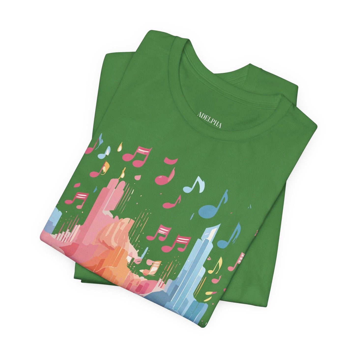 Music Graphic Unisex 100 Cotton Vintage Art with Musical Elements Tee 23