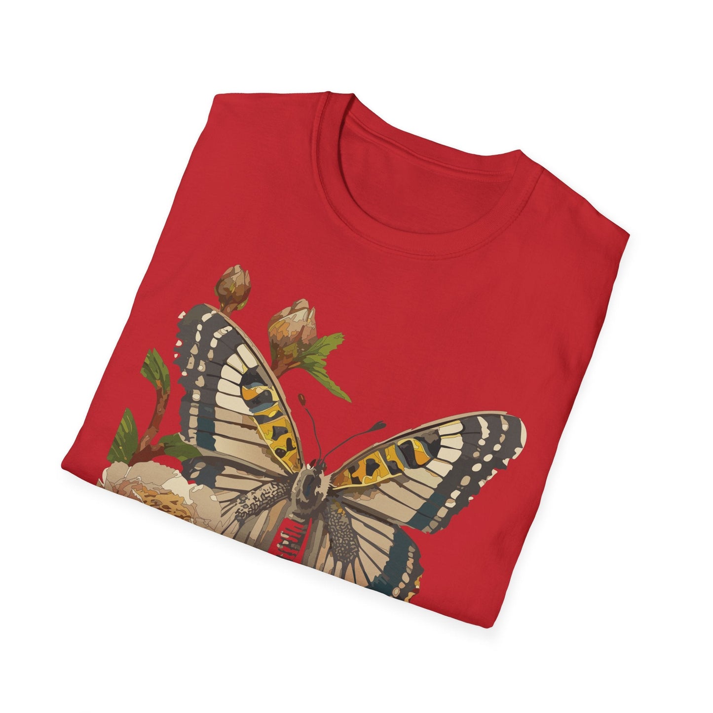 Butterfly Shirt Unisex T Shirt Monarch Butterfly Gildan Softstyle 64000 Cotton Tee