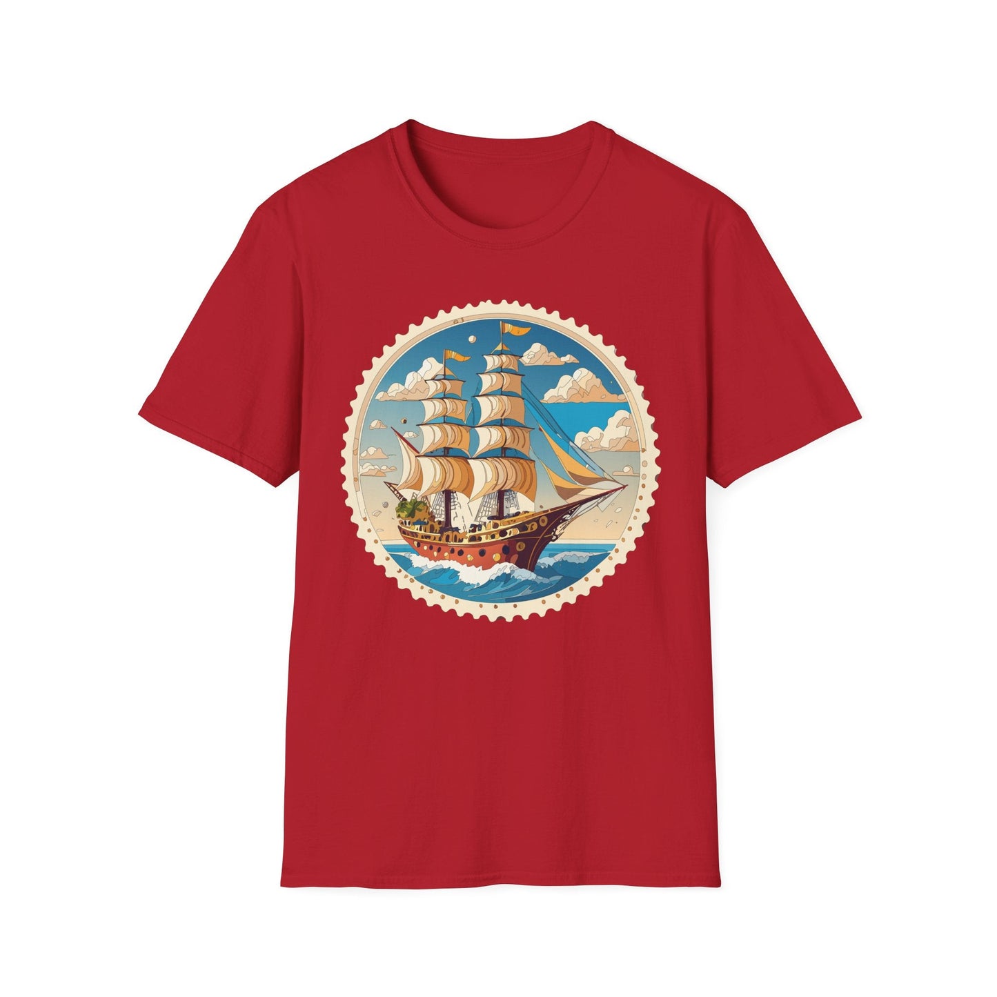 Nautical Ship Frigate Vessel T Shirts Unisex Tee Shirt Softstyle 64000 Ring Spun Cotton Comfort