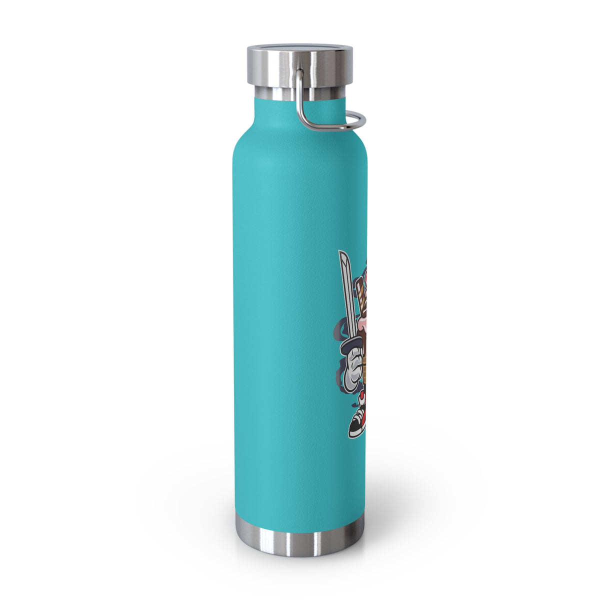 22oz Copper Insulated Water Bottle with Cartoon Design - CV94