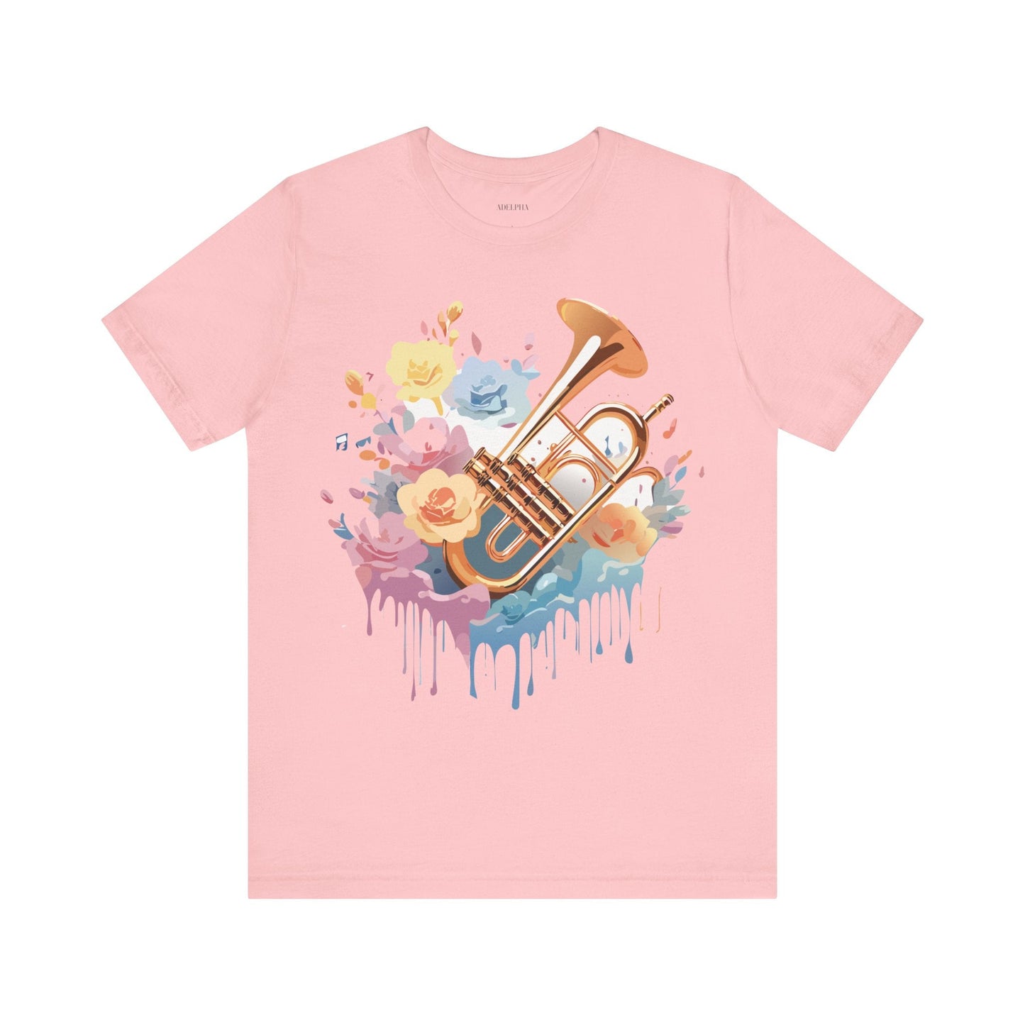 Music Graphic Unisex 100 Cotton Vintage Art with Musical Elements Tee 137