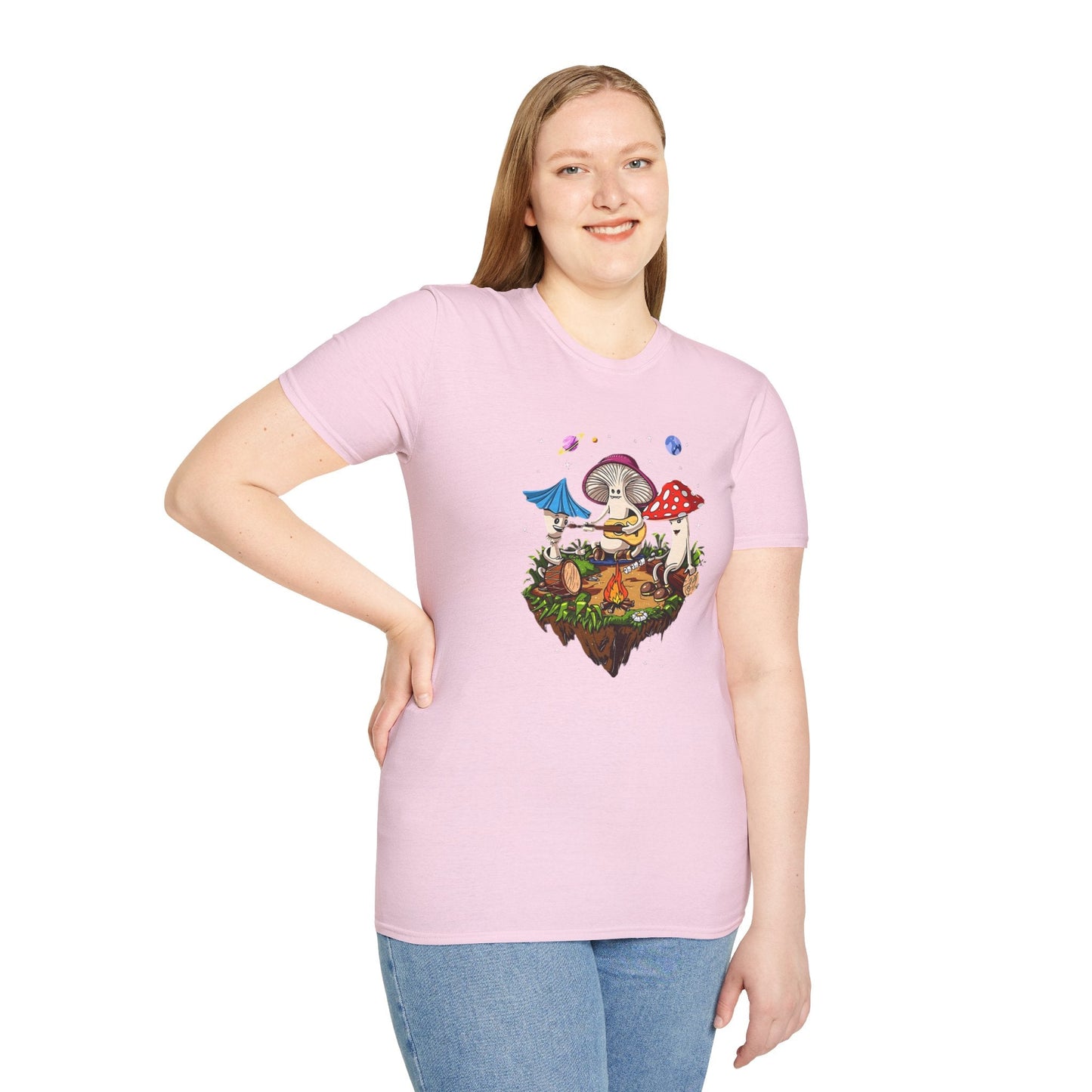 Mashroom Tee Shirt Unisex Funny Mashroom Design Gildan Softstyle 64000 Tee Softstyle Comfort