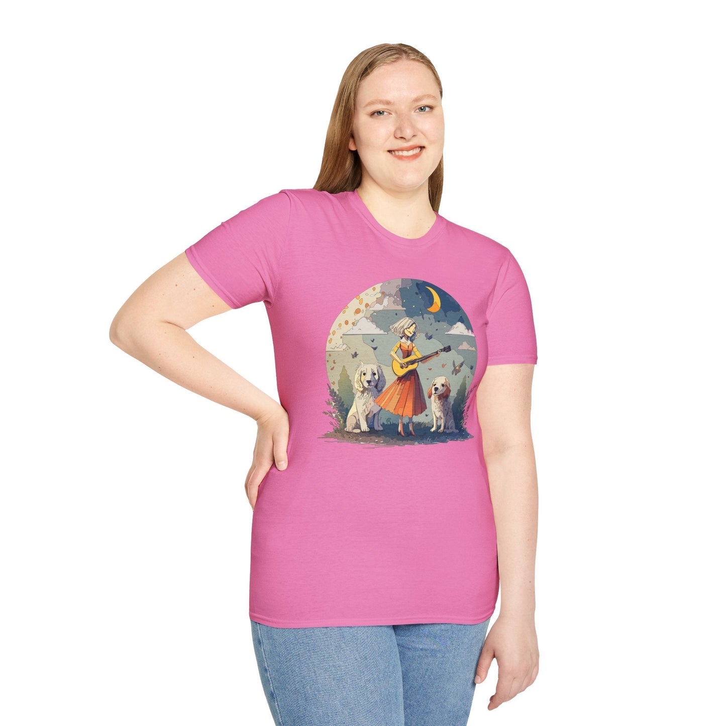 Womens Graphic T Shirts Art Design Tee Softstyle Gildan 64000 100 Percent Cotton