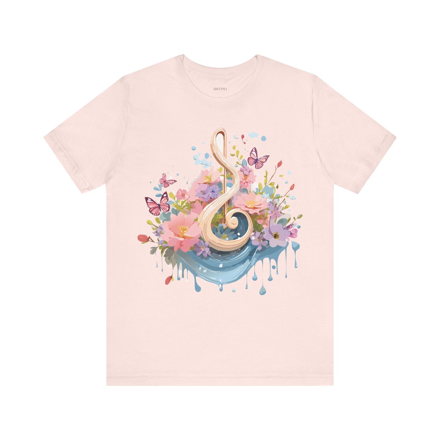 Music Graphic T Shirt Unisex Short Sleeve Adelpha Vintage Inspired Artwork Tee Premium Edition