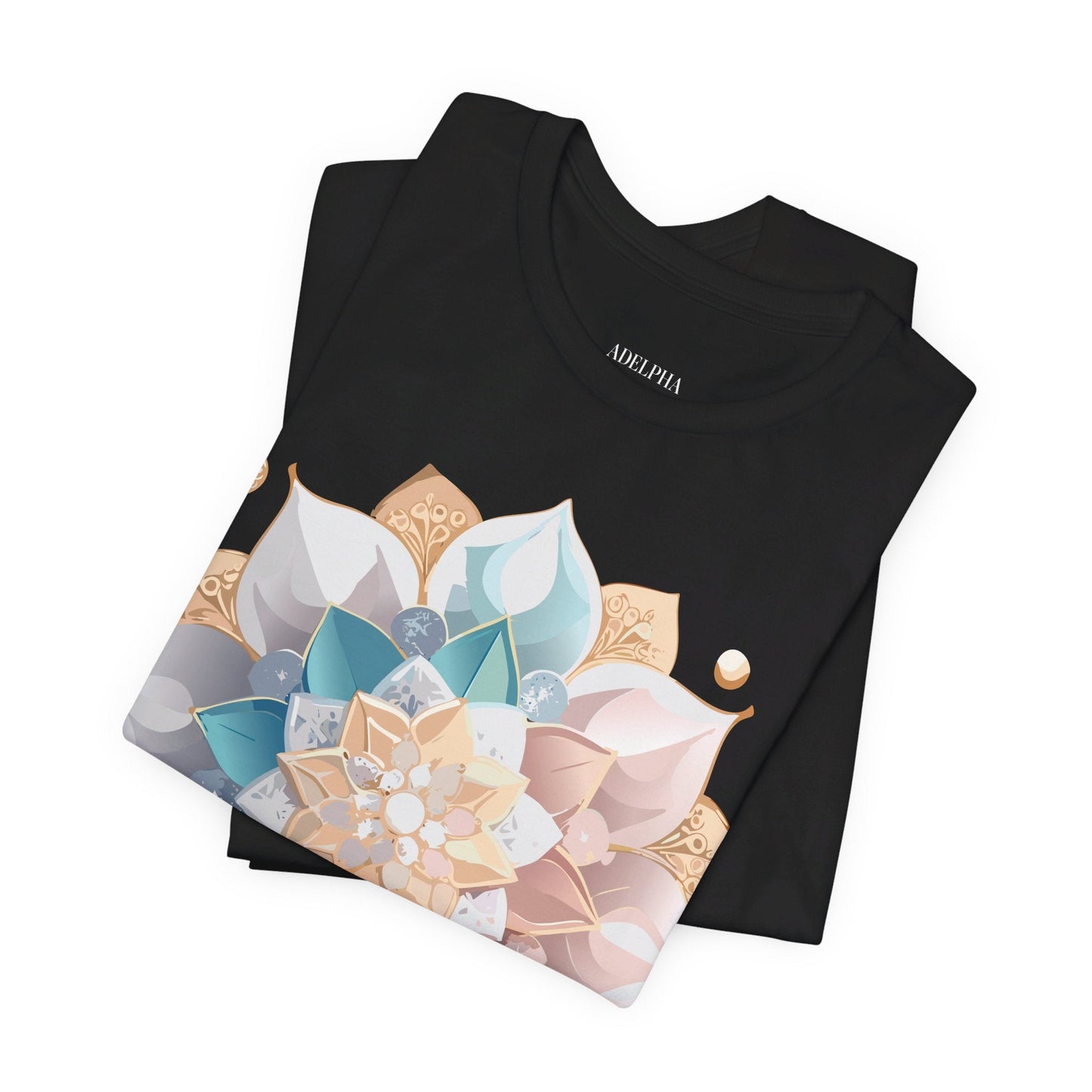Mandala Graphic Unisex 100 Cotton Vintage Floral Artwork Tee 3