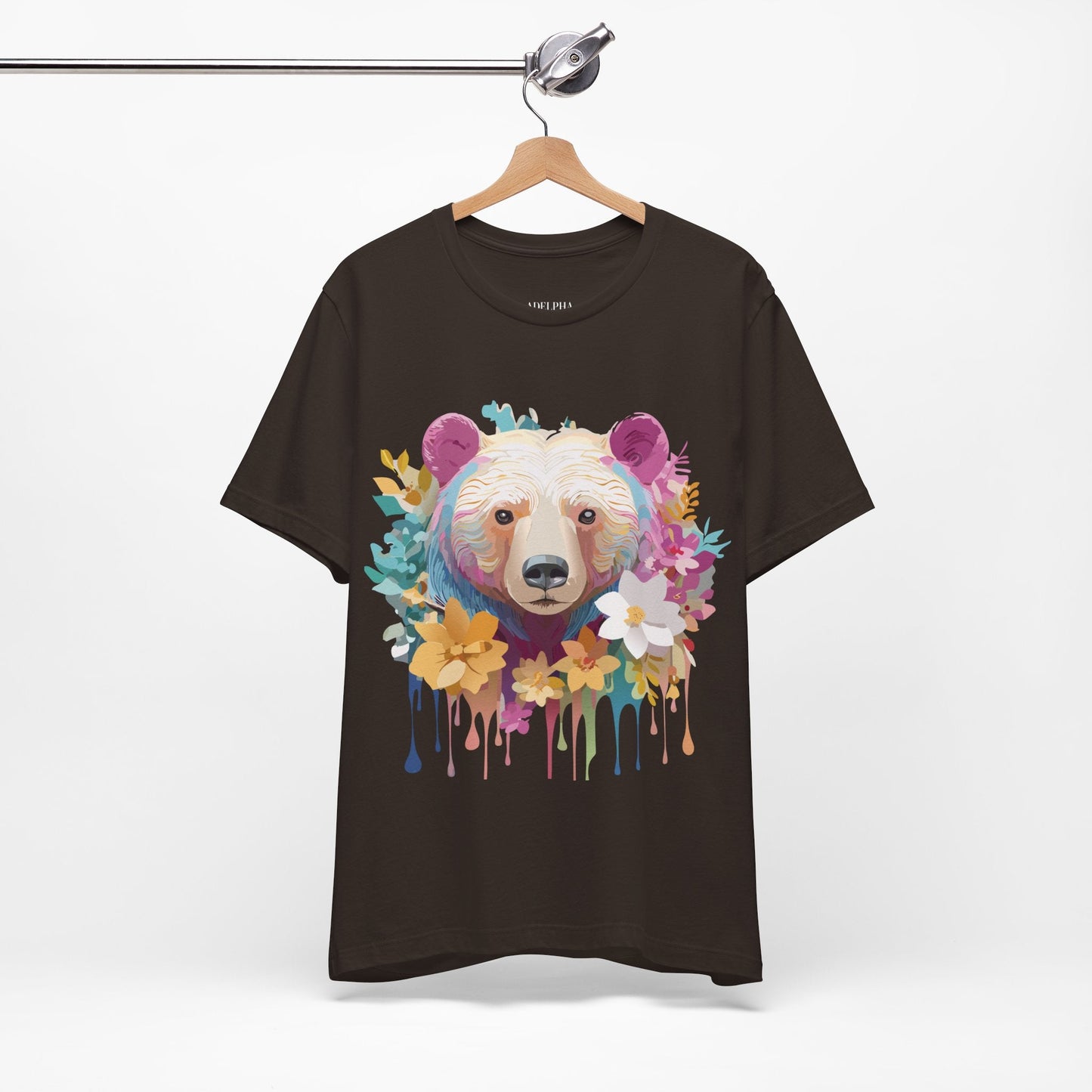 Bear Graphic Tee Unisex Vintage Inspired Artwork Adelpha Premium Collection