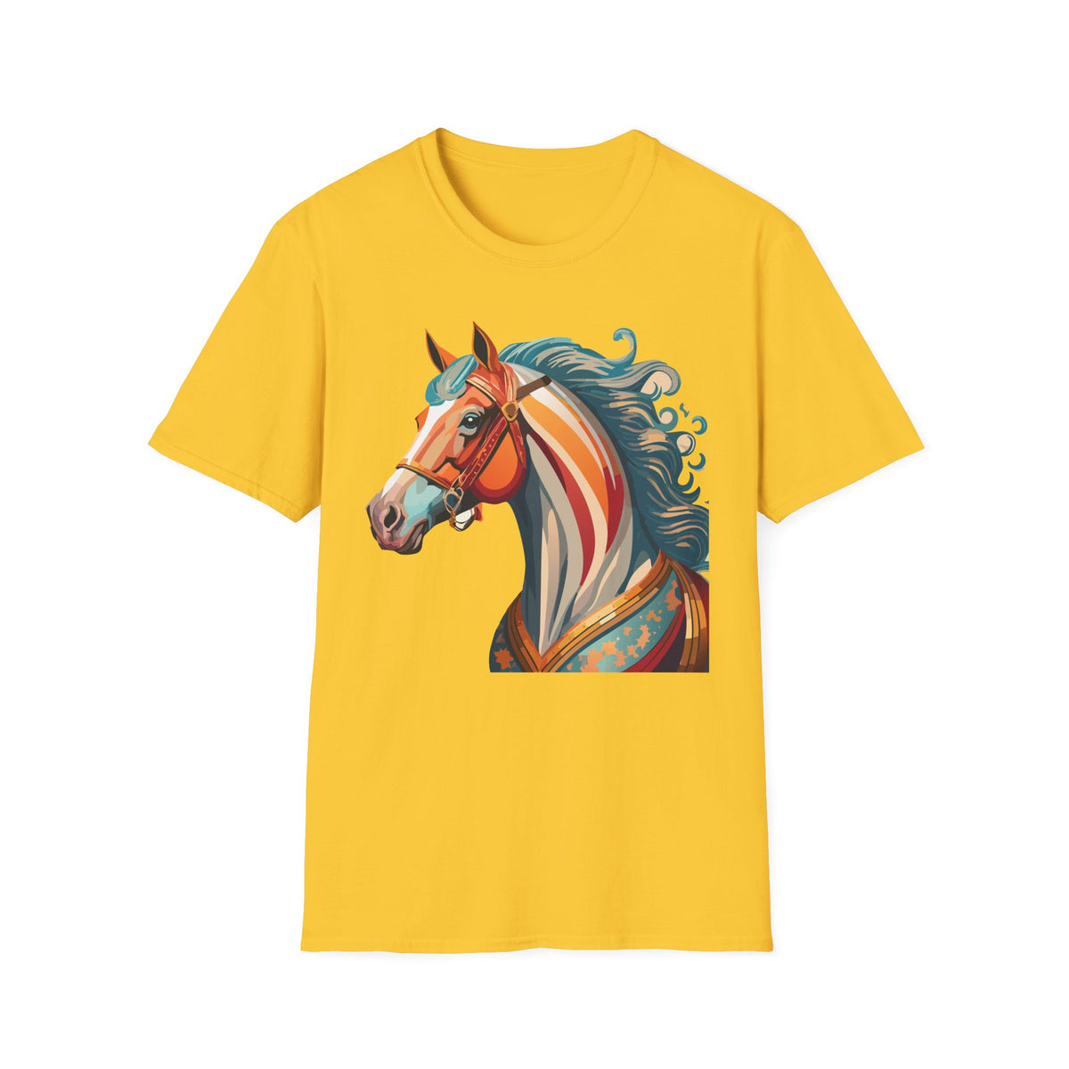 Colorful Abstract Horse T-Shirt | Artistic Stallion Tee