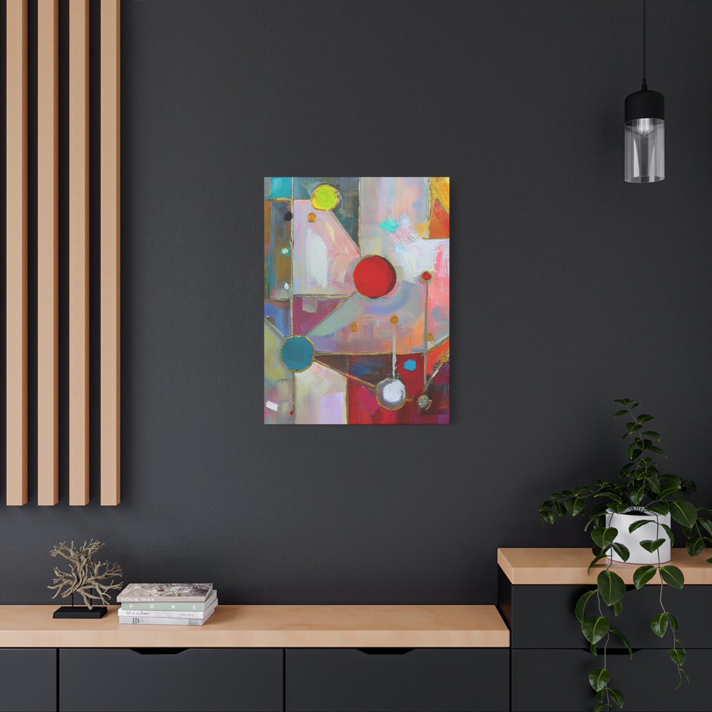 Abstract Oil Painting Print Canvas 20x24,20x30,24x30 24x32,24x36,30x40 32x48,36x48,40x60 Pine-Wood Inner Frame ABS-175