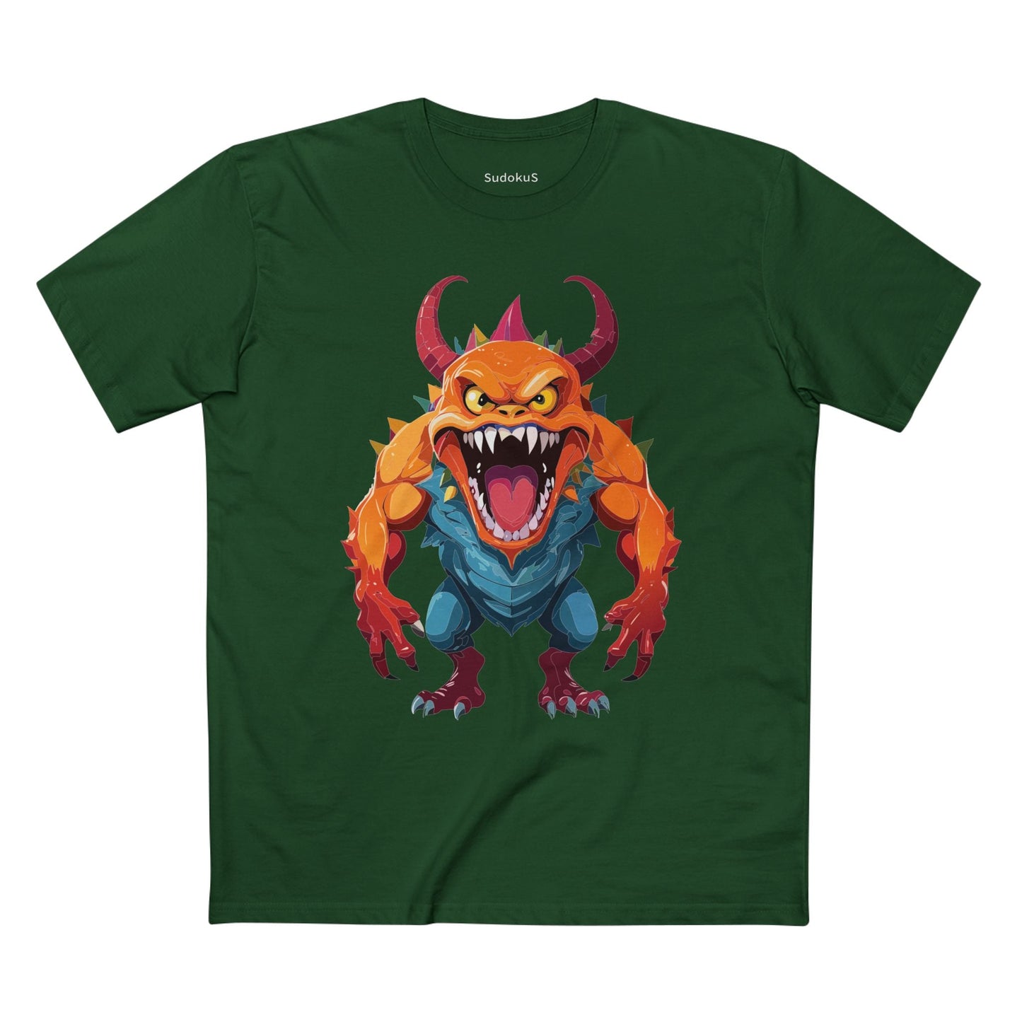 Cartoon Monsters Graphic Unisex 100 Cotton Staple Tee 25