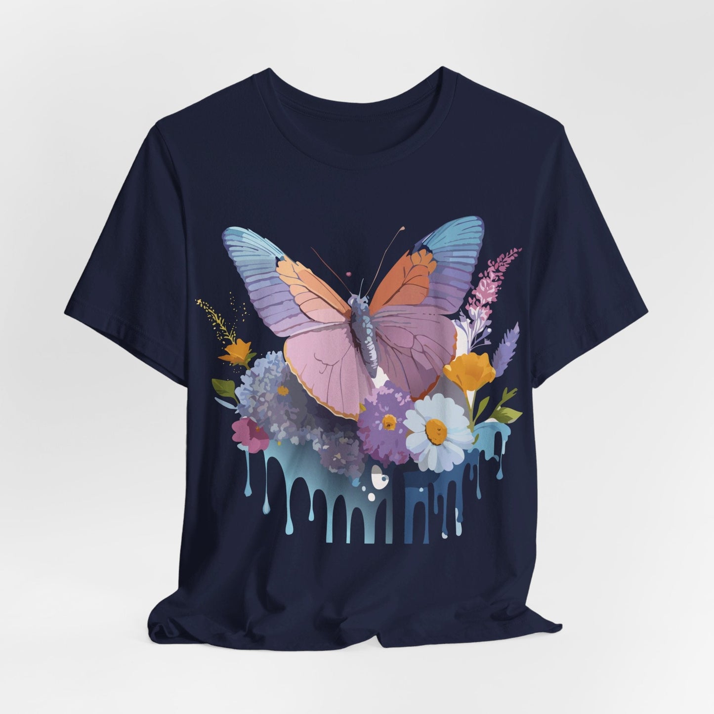 Butterfly Graphic Tee Unisex Short Sleeve Vintage Inspired Art Adelpha