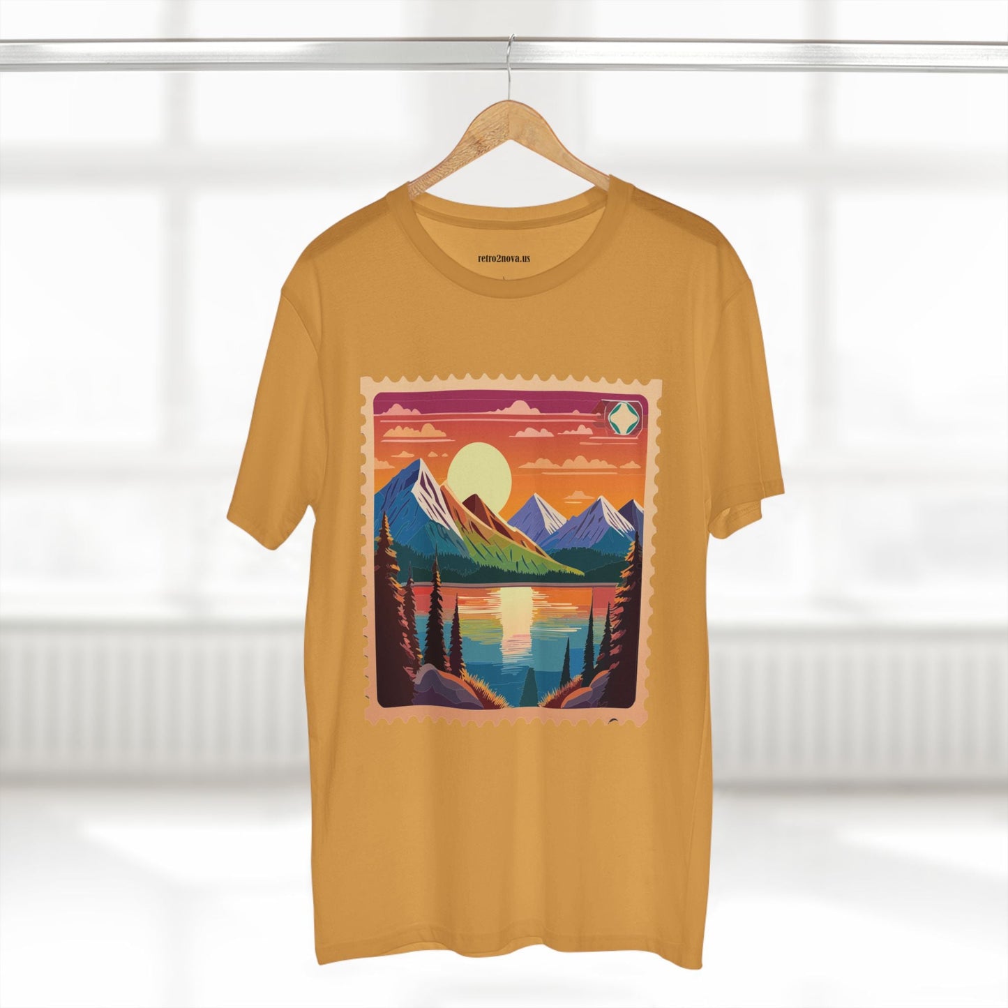 Postage Stamp Shirt Unisex Original Art Design Cotton Tee PS17 Retro2Nova Premium Cotton Staple Tee
