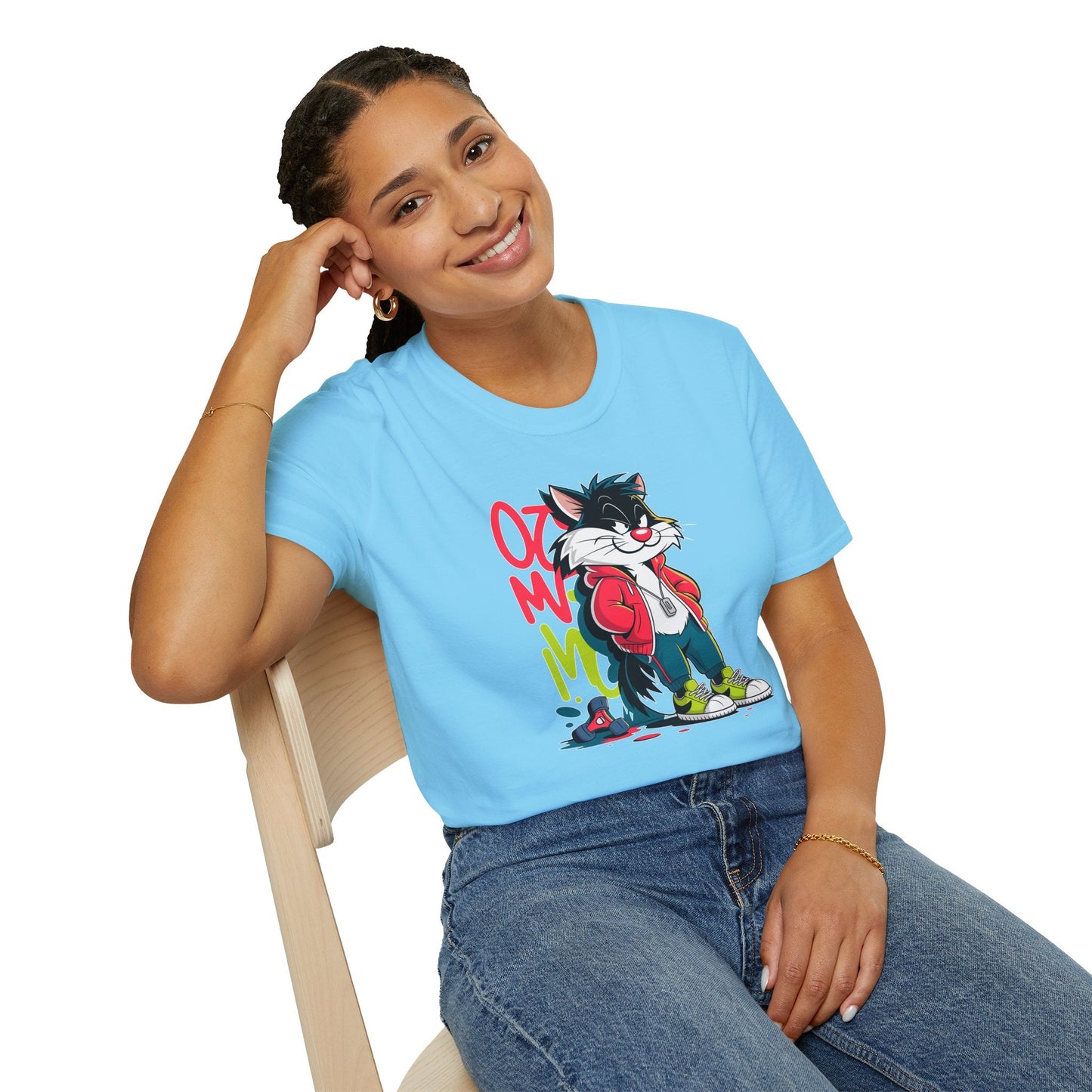 Cartoon T Shirt With Animals And Animation Tee For Unisex Softstyle Gildan 64000