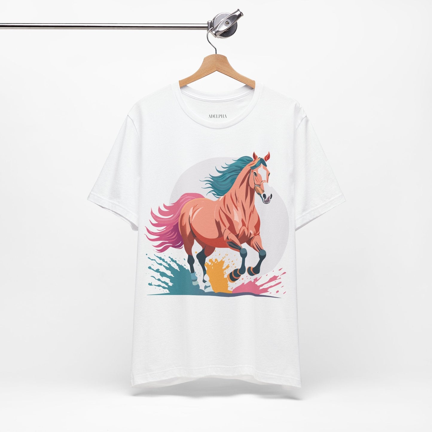Horse Graphic Unisex 100 Cotton Vintage Animal Art T-Shirt 19