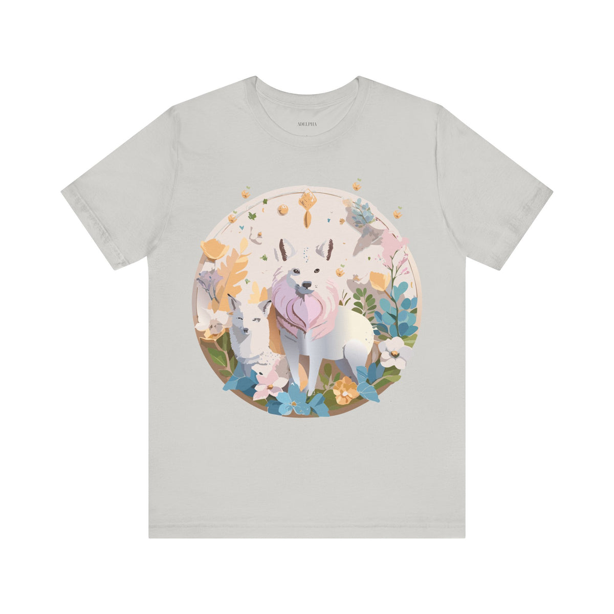 Medallion Graphic Unisex Cotton Bella+Canvas Tee with Art Design d56