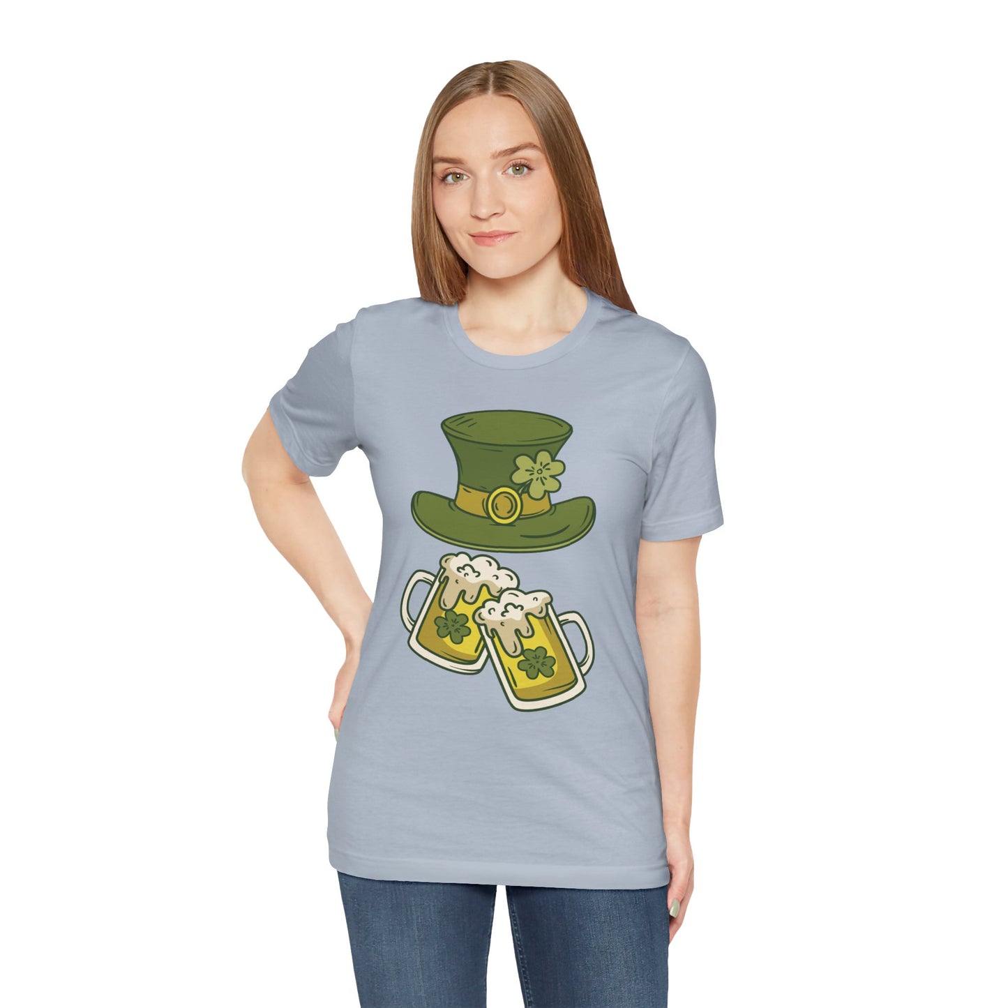 Unisex Cotton Tee Shirt with Lucky Prints