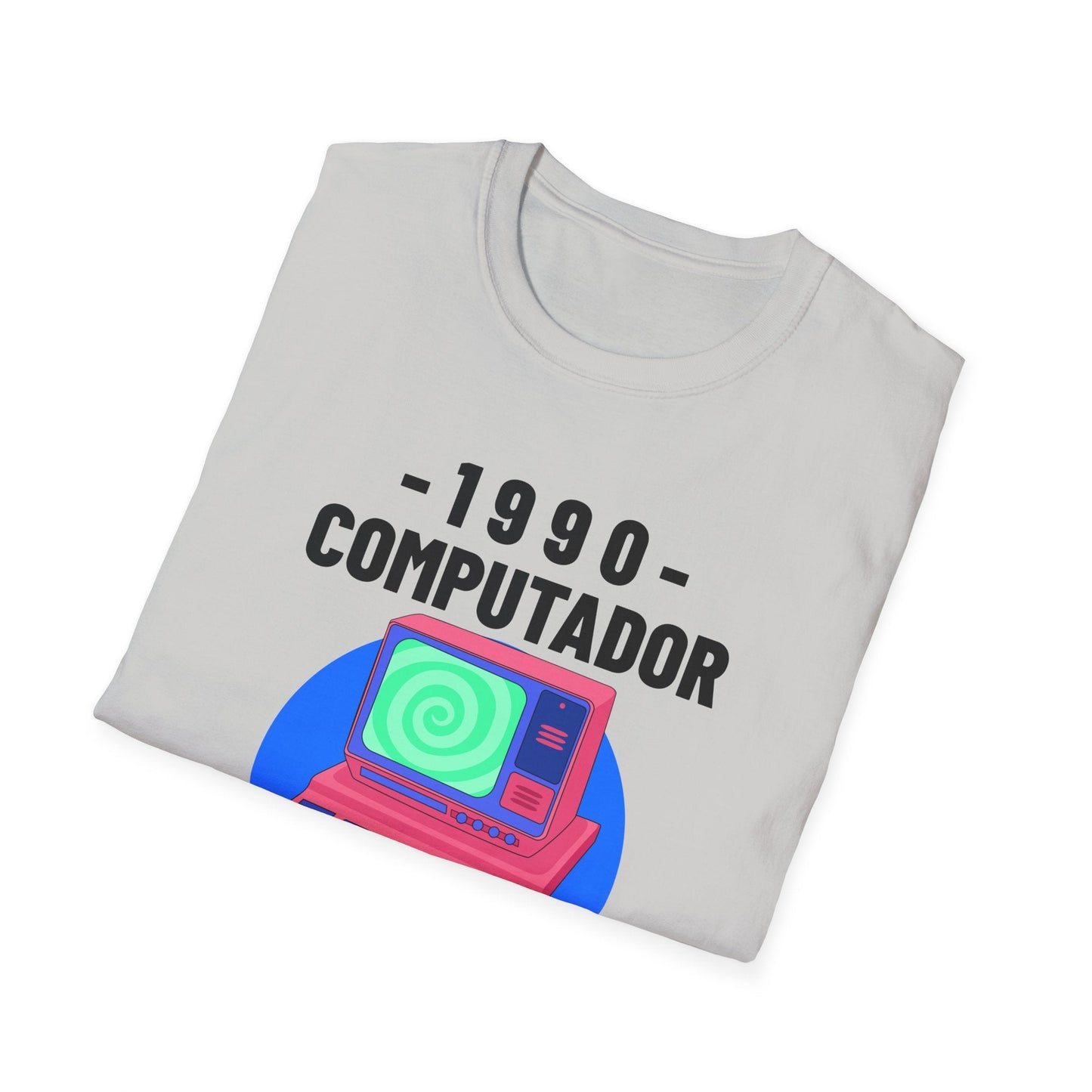 1990 Computador Retro T-Shirt Unisex Cotton Vintage Computer Graphic Tee
