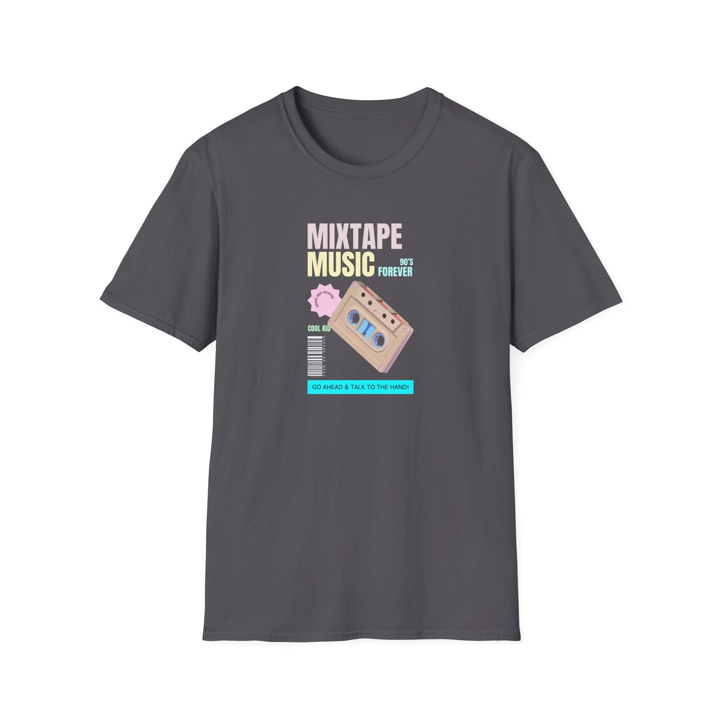 Mixtape Music T-Shirt Unisex Cotton Retro Cassette Graphic Tee