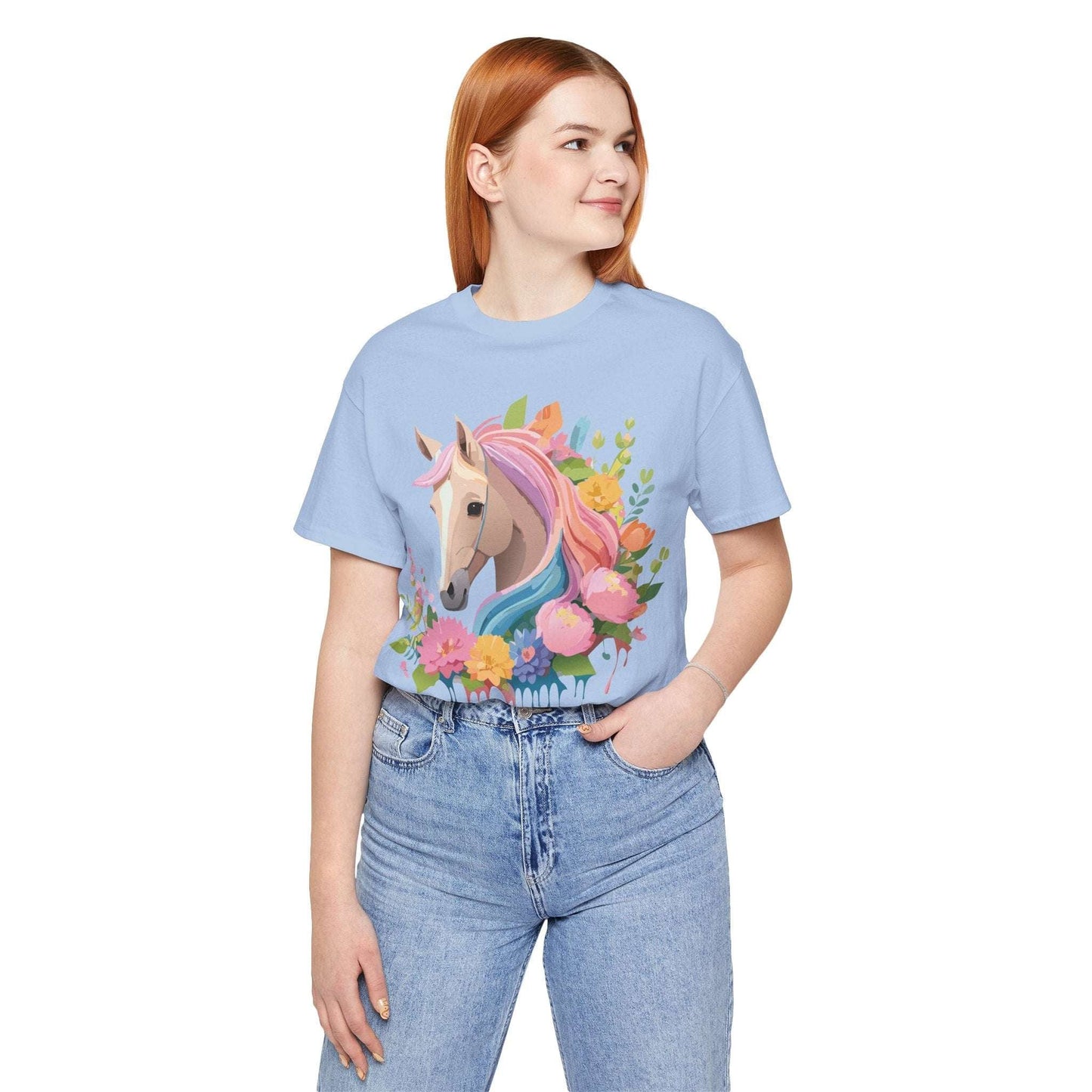 Horse Graphic Unisex 100 Cotton Vintage Animal Art T-Shirt 2