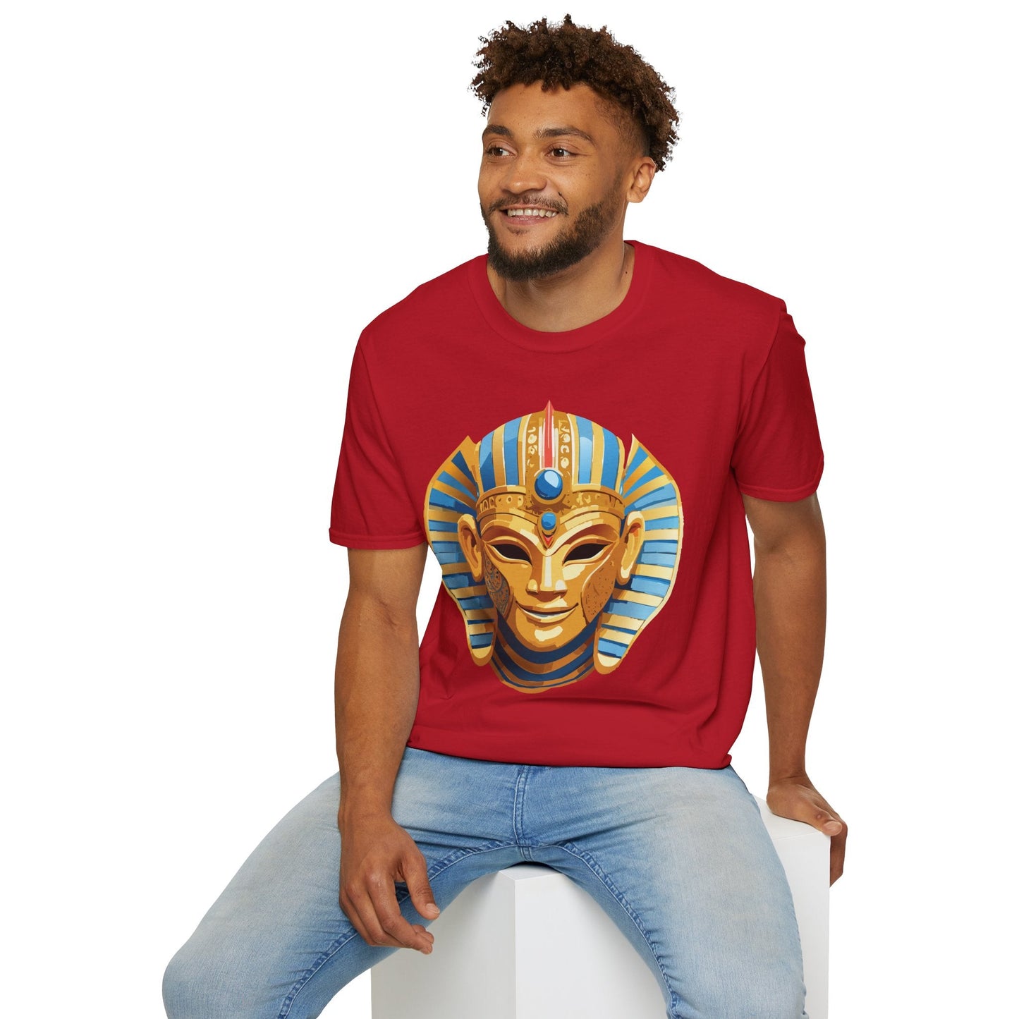 Mask Graphic Unisex Cotton Masquerade Design Artwork Tee 23