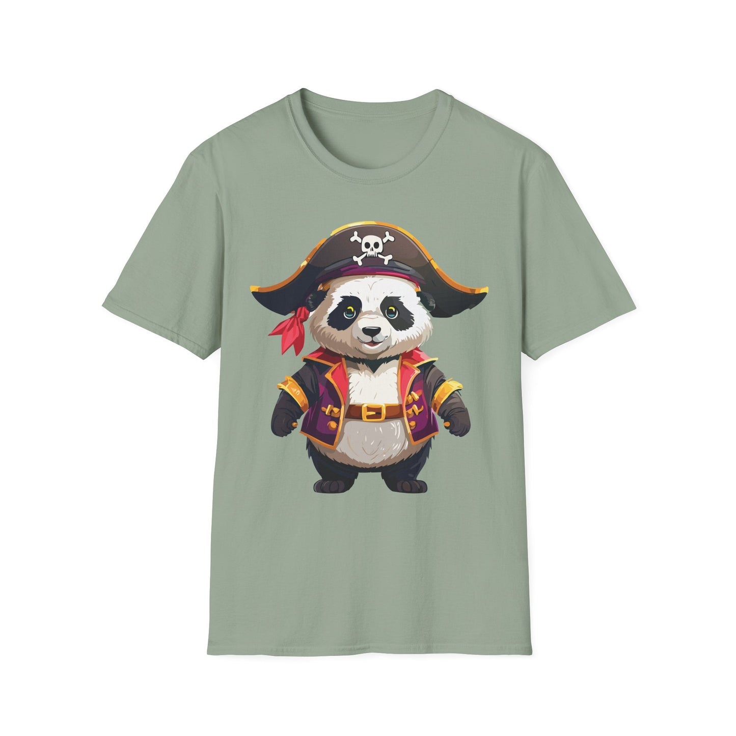 Panda Shirt Unisex Panda Tee Softstyle 64000 Gildan 100 Percent Cotton Animal Tee