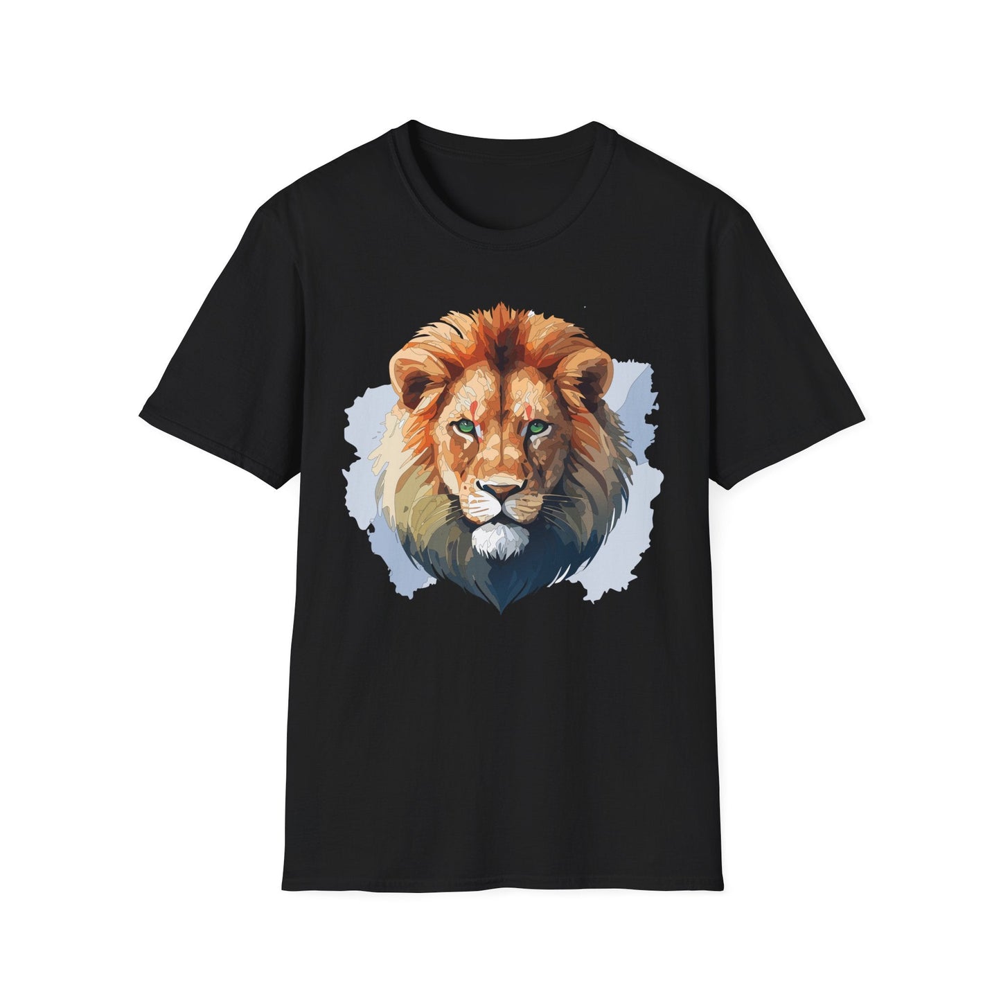 Lion Shirt Unisex Animal Tee Softstyle Gildan 64000 100 Percent Ring Spun Cotton